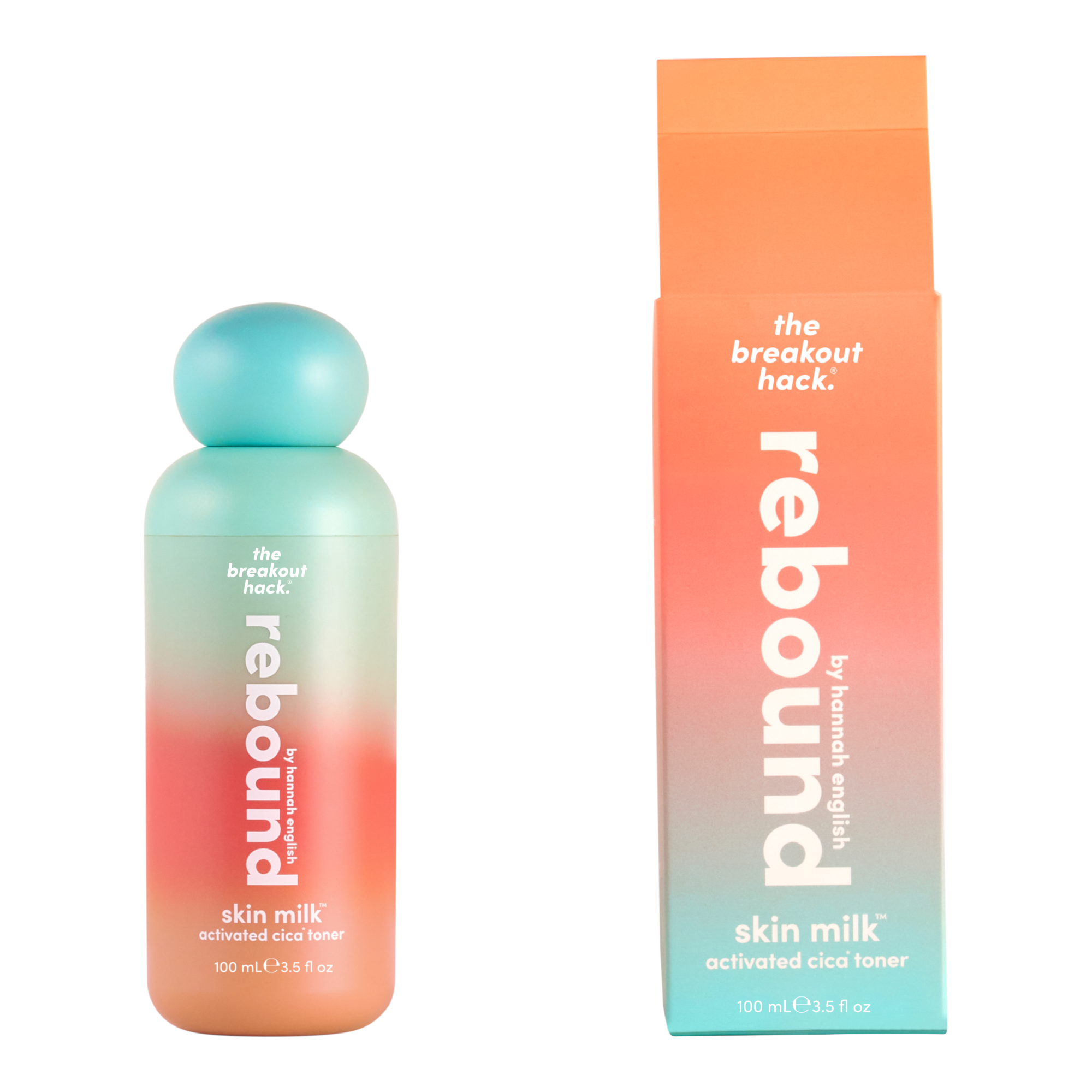 The Breakout Hack rebound skin milk activated cica toner 100ml