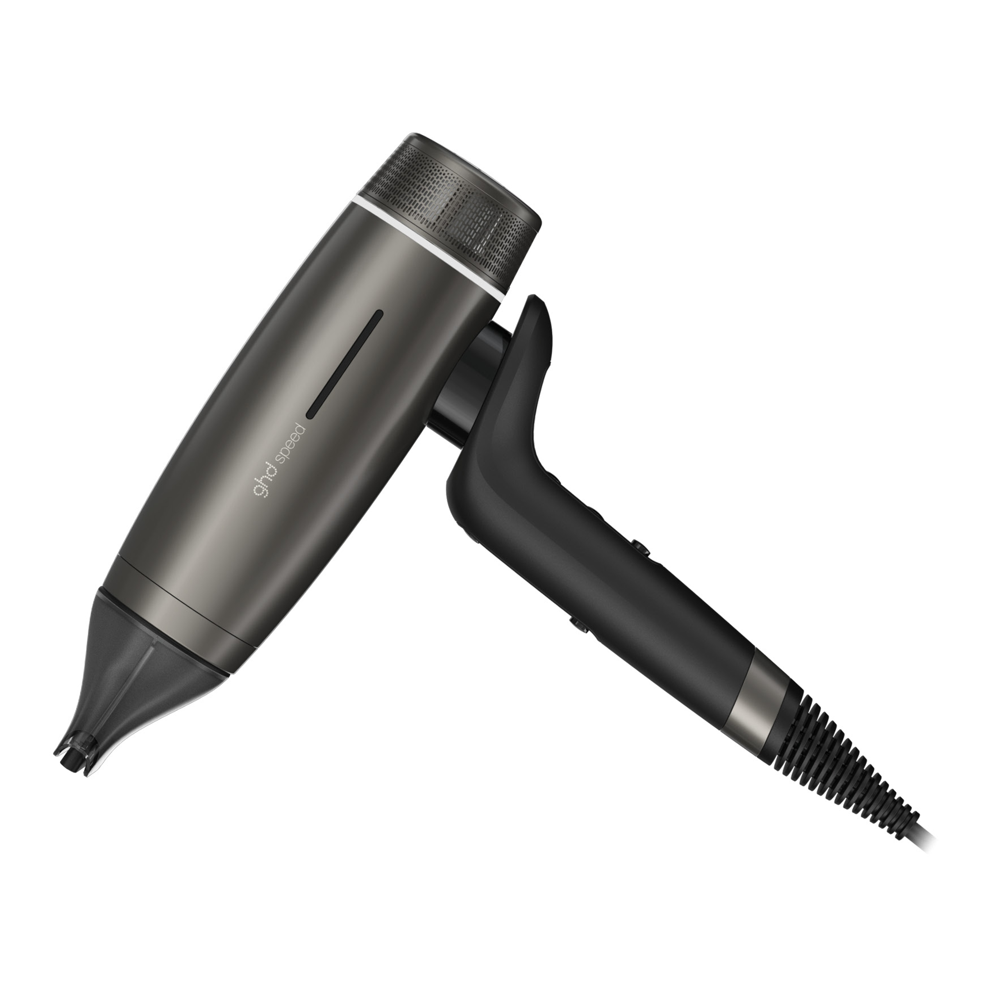 GHD speed professional hair dryer in titanium black