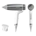 GHD speed professional hair dryer in silver white
