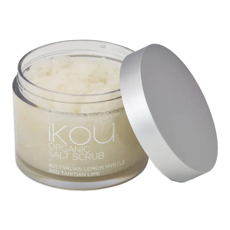 IKOU Organic Lemon Myrtle Salt Scrub 350g