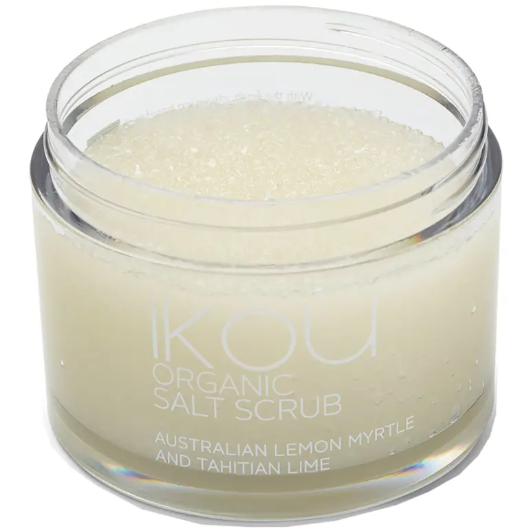 IKOU Organic Lemon Myrtle Salt Scrub 350g