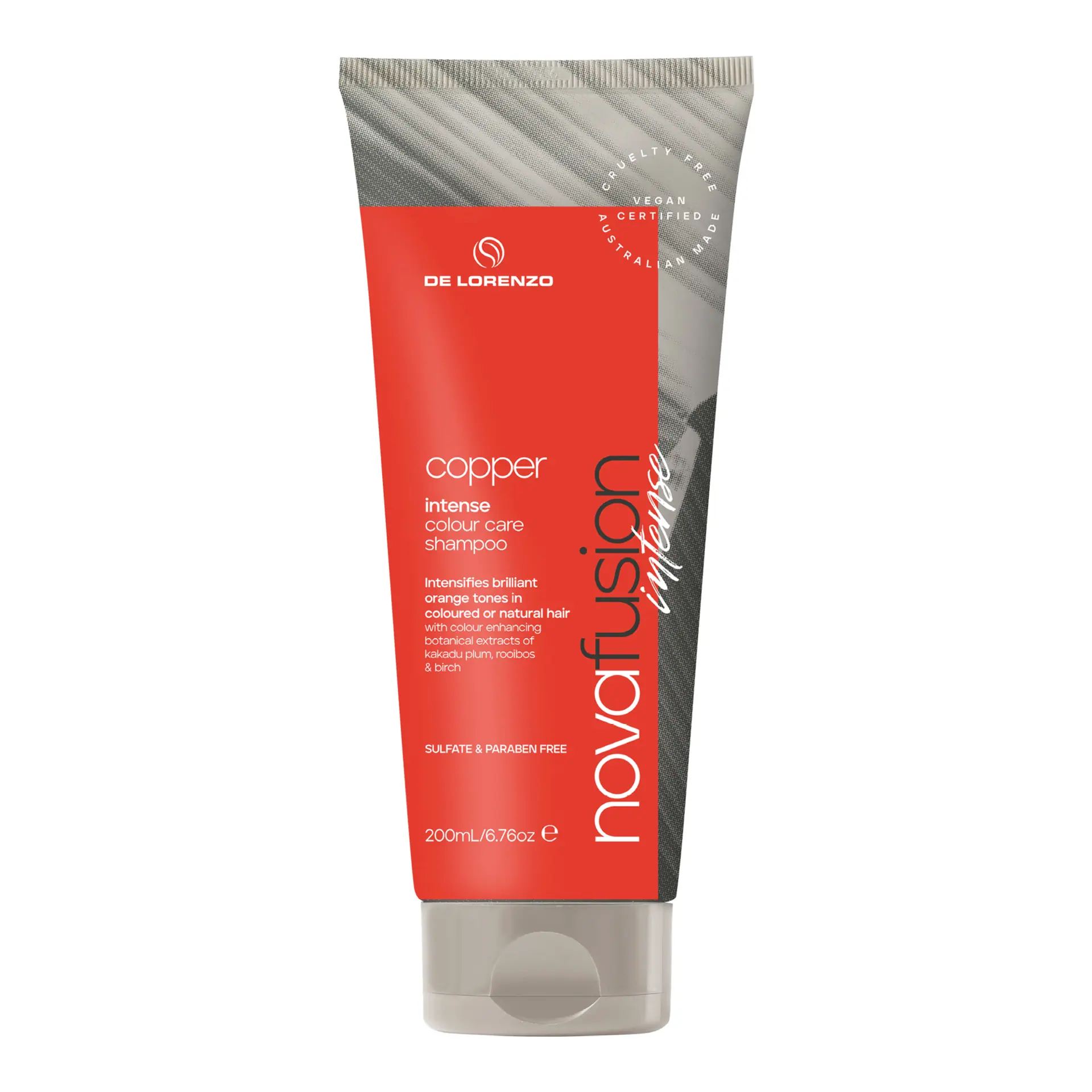 De Lorenzo Novafusion Intense Copper Shampoo 200mL