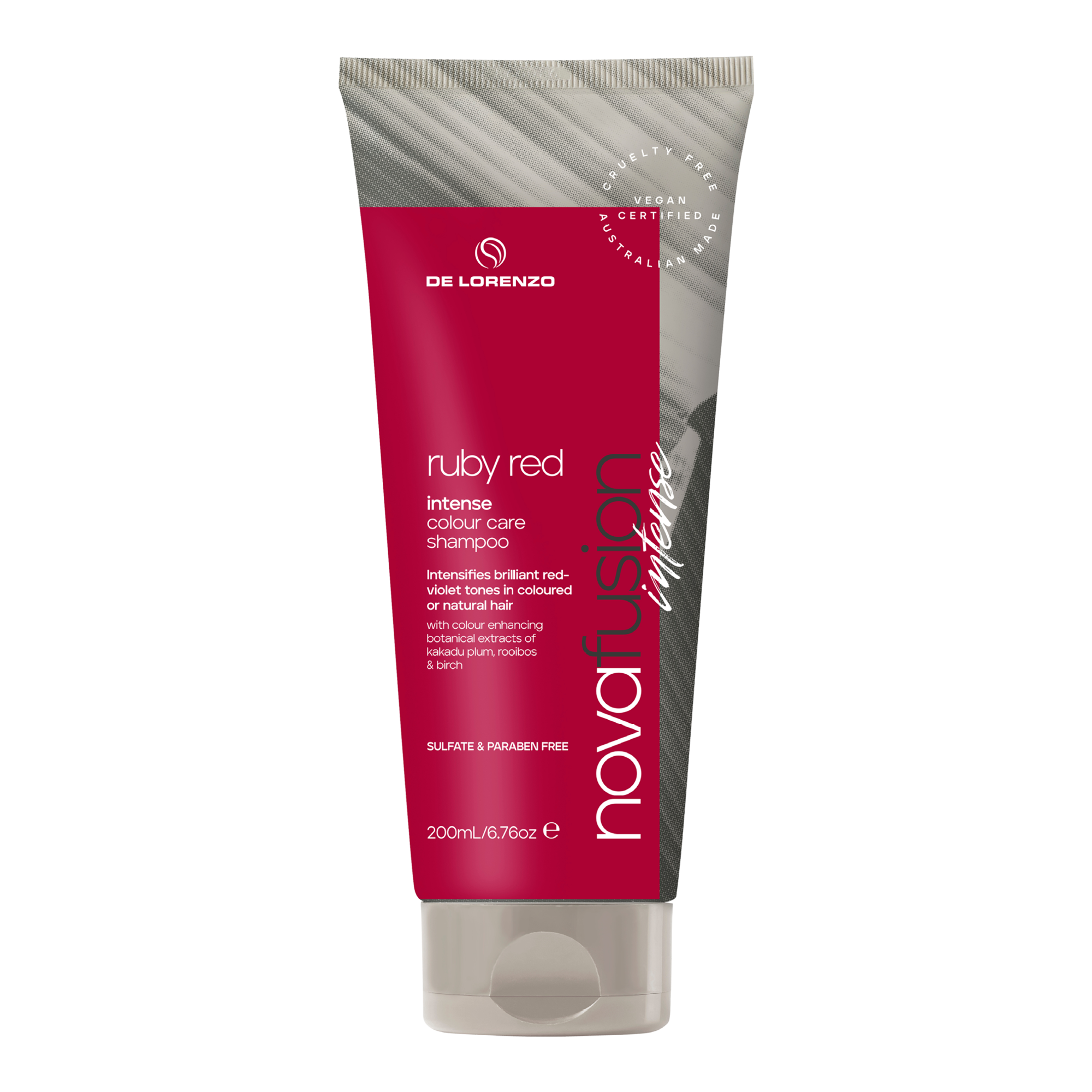 De Lorenzo Novafusion Intense Ruby Red Shampoo 200mL