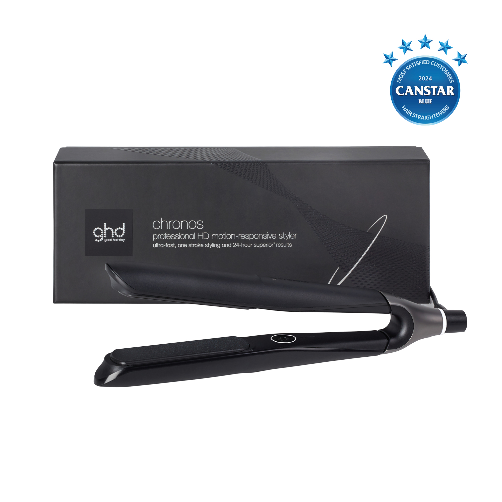 GHD Chronos Ultra-Fast Hd Hair Straightener In Black