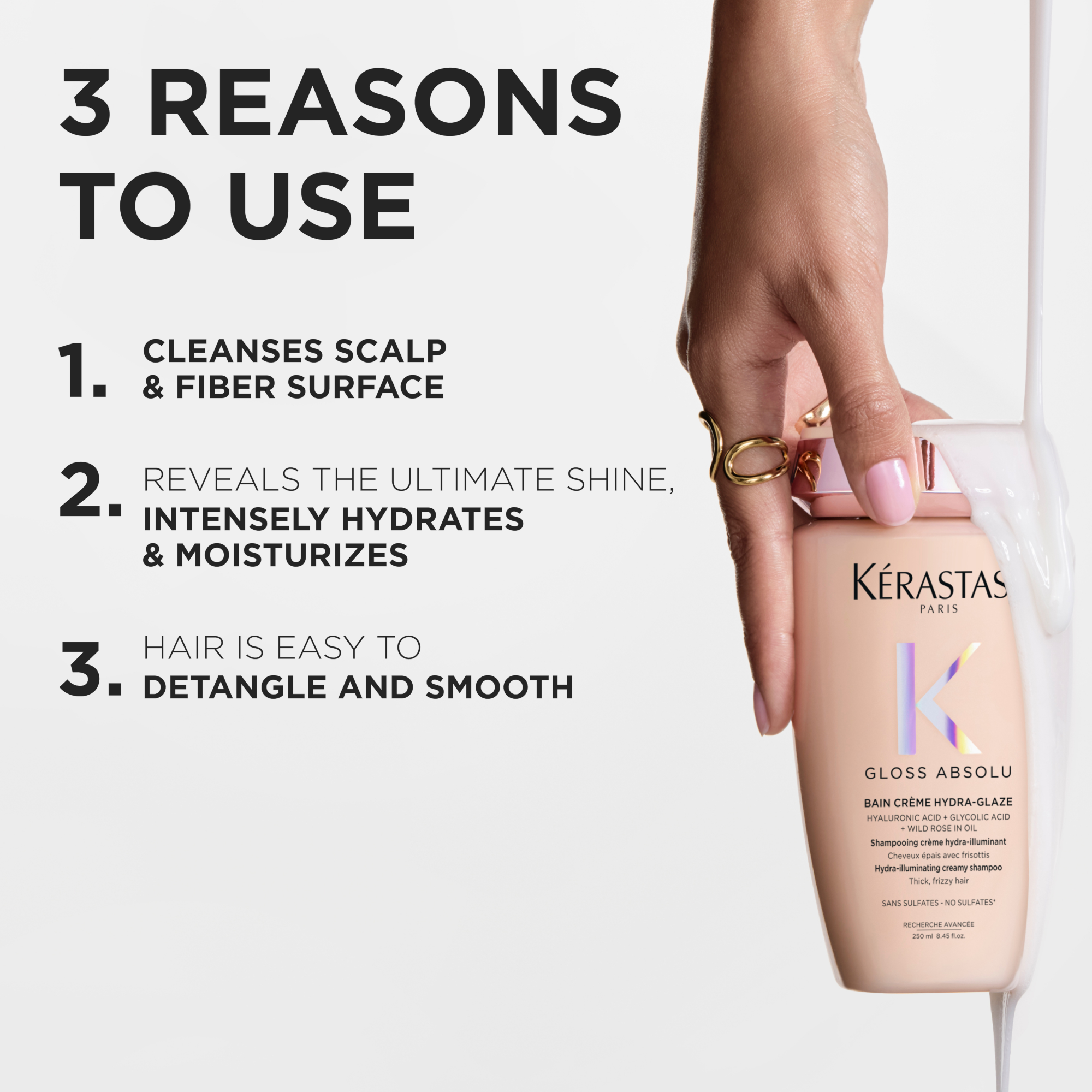 Kérastase Gloss Absolu Bain Crème Hydra-Glaze Rich Shampoo