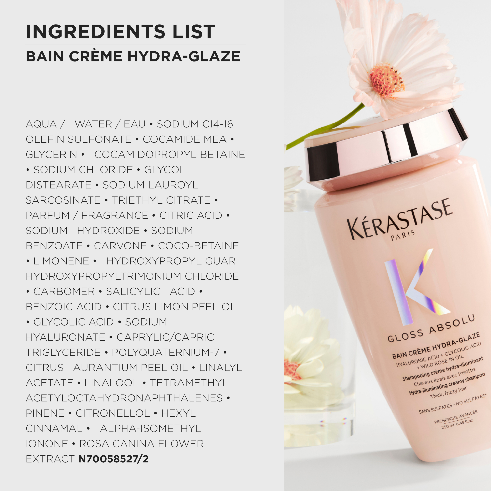 Kérastase Gloss Absolu Bain Crème Hydra-Glaze Rich Shampoo