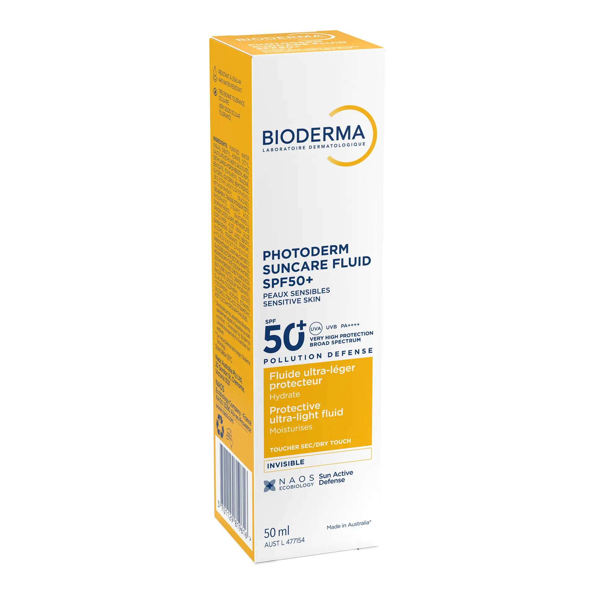 BIODERMA Photoderm Suncare Fluid SPF50+ Dry-touch Face Sunscreen - 50ml