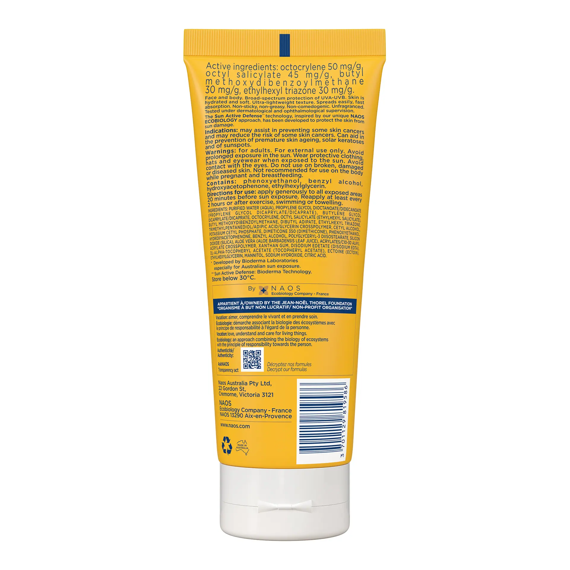 BIODERMA Photoderm Suncare Lotion SPF50+ Invisible Face & Body Sunscreen - 200ml