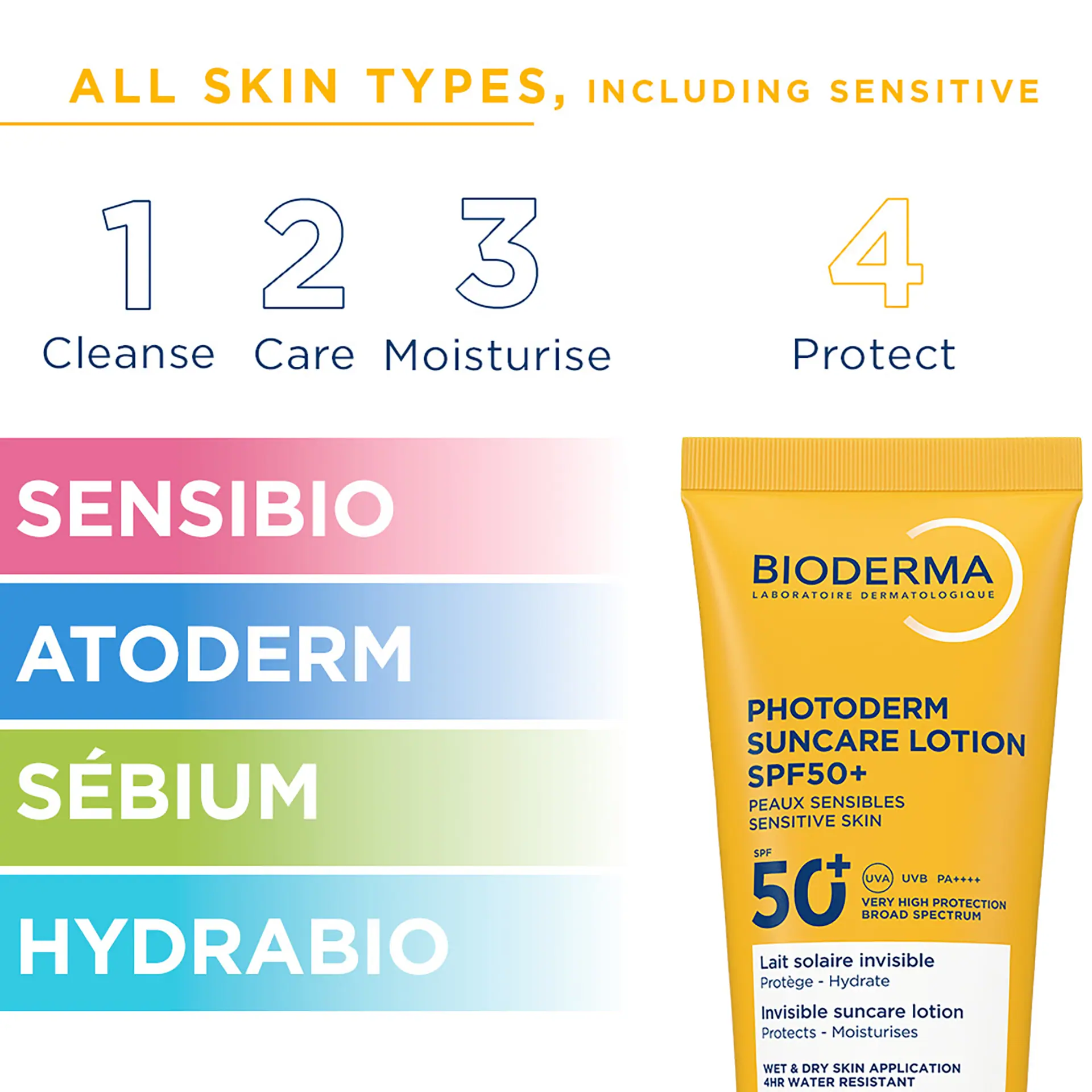 BIODERMA Photoderm Suncare Lotion SPF50+ Invisible Face & Body Sunscreen - 200ml