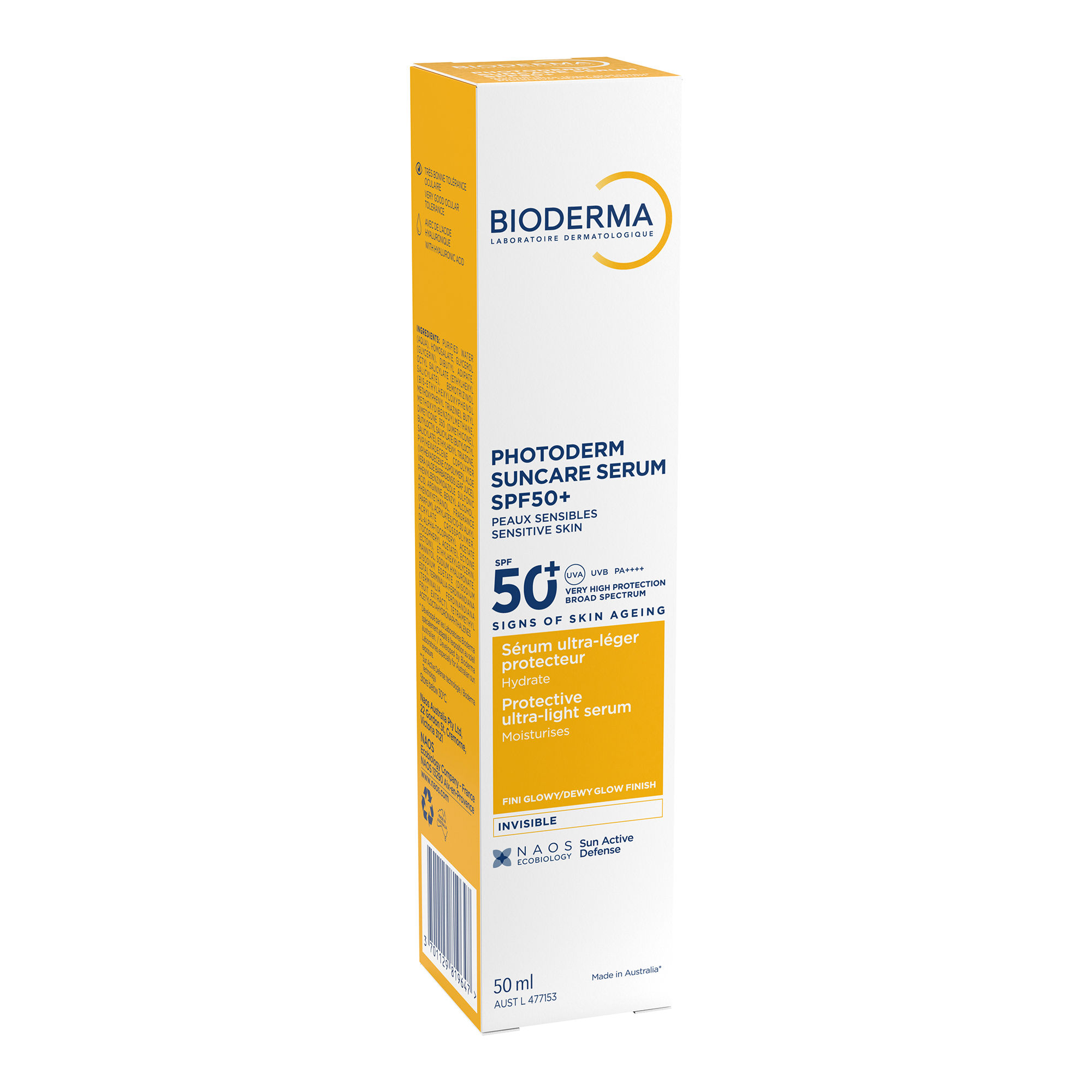 BIODERMA Photoderm Suncare Serum SPF50+ Dewy Glow Face Sunscreen - 50ml
