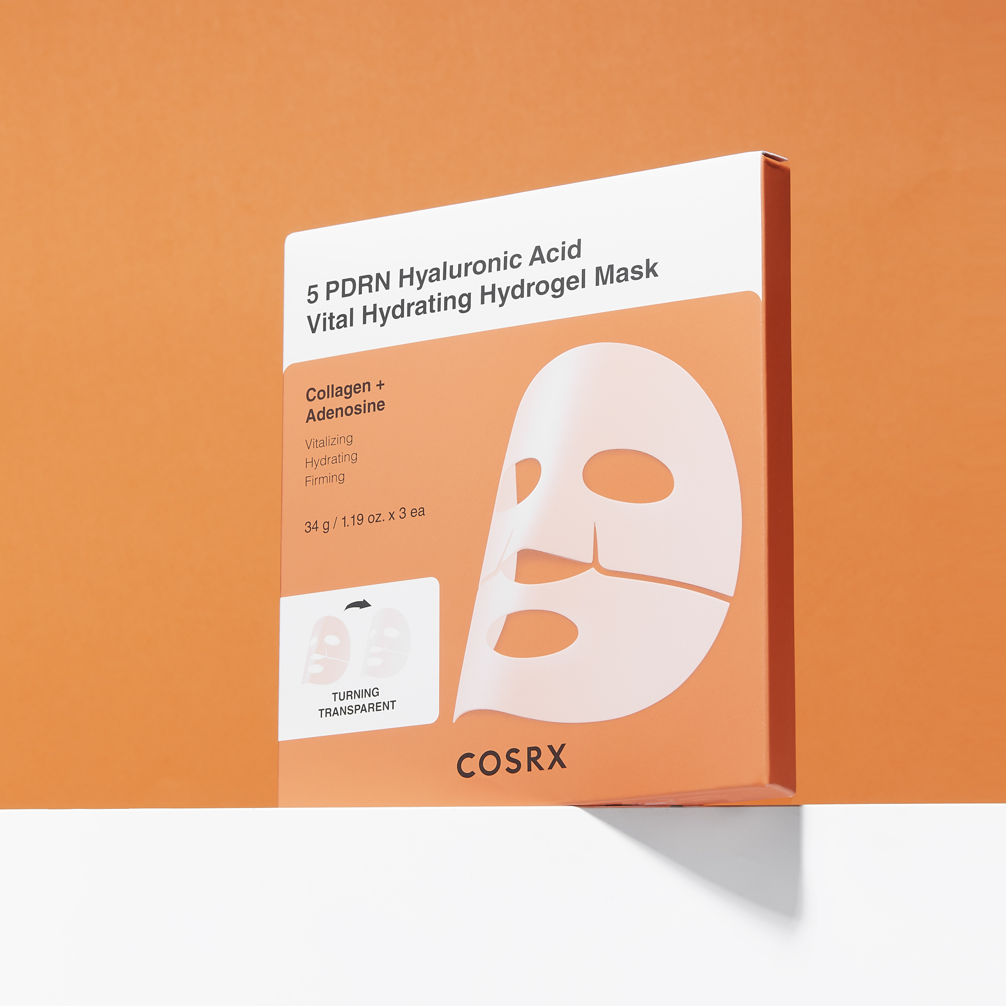 COSRX 5 PDRN Hyaluronic Vital Hydrogel Mask 3ea