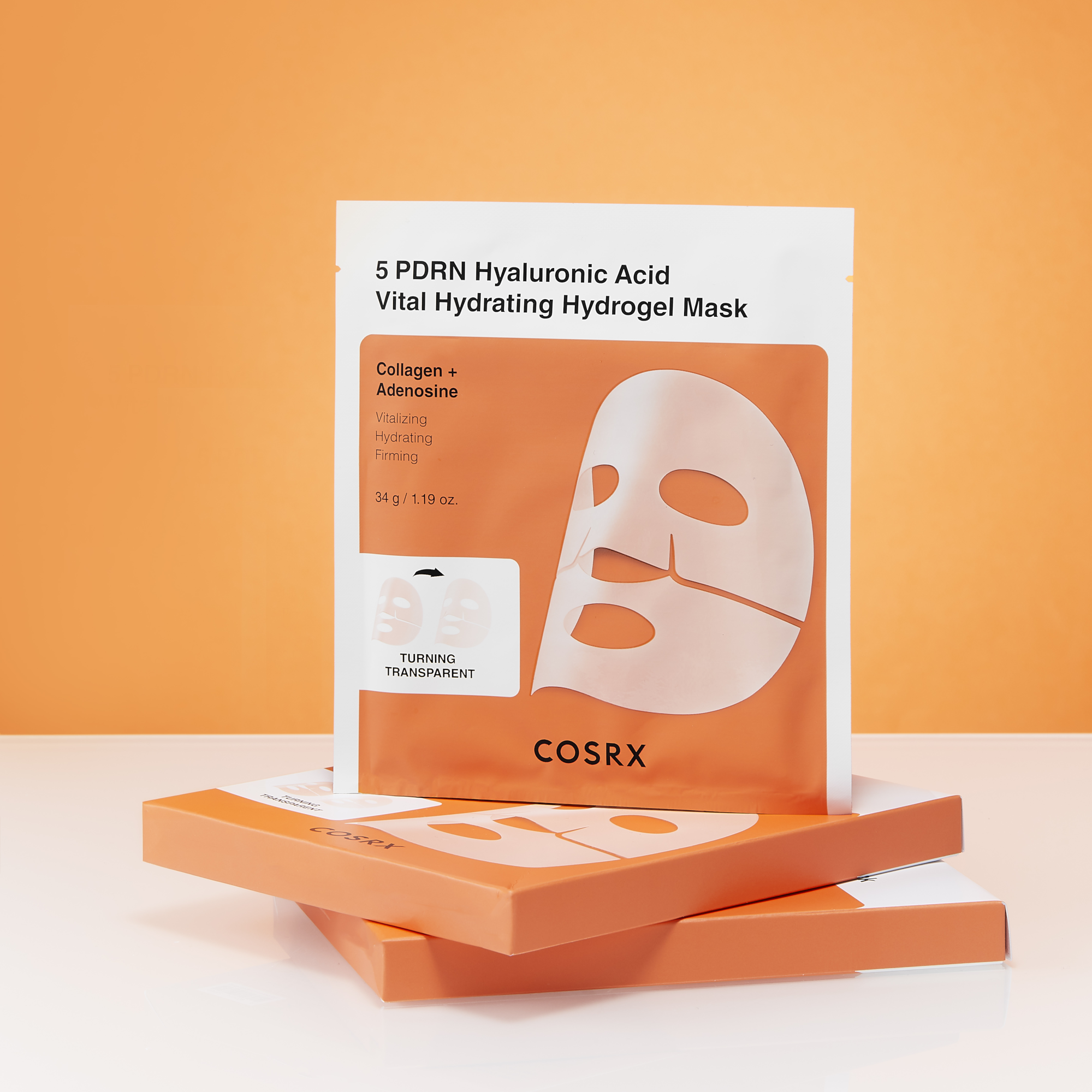 COSRX 5 PDRN Hyaluronic Vital Hydrogel Mask 3ea