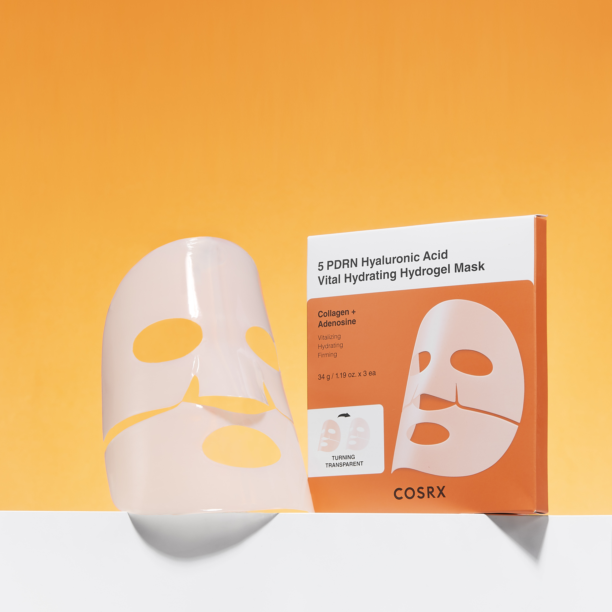 COSRX 5 PDRN Hyaluronic Vital Hydrogel Mask 3ea
