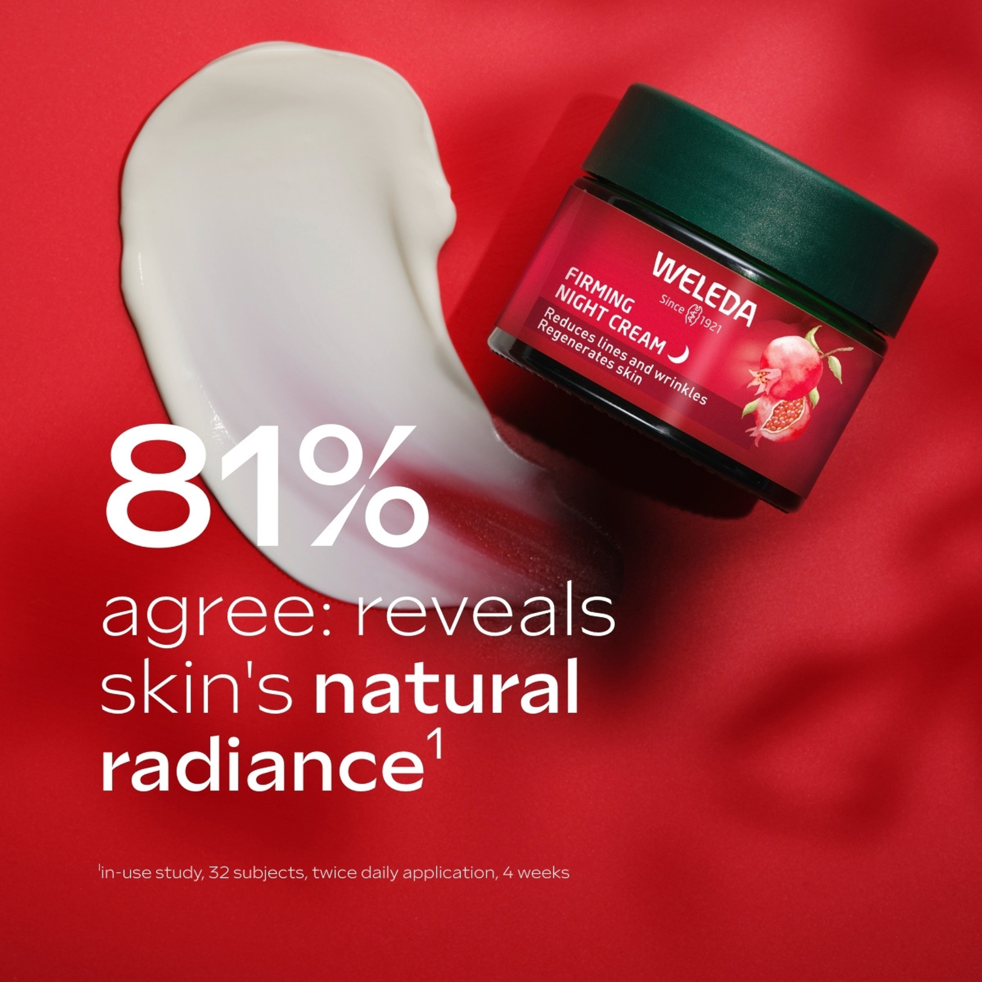 Weleda Firming Night Cream - Pomegranate & Maca Peptides, 40ml