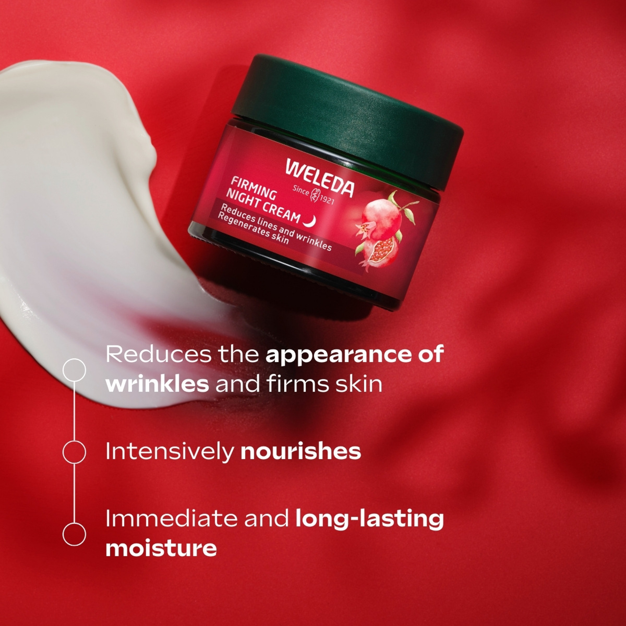 Weleda Firming Night Cream - Pomegranate & Maca Peptides, 40ml