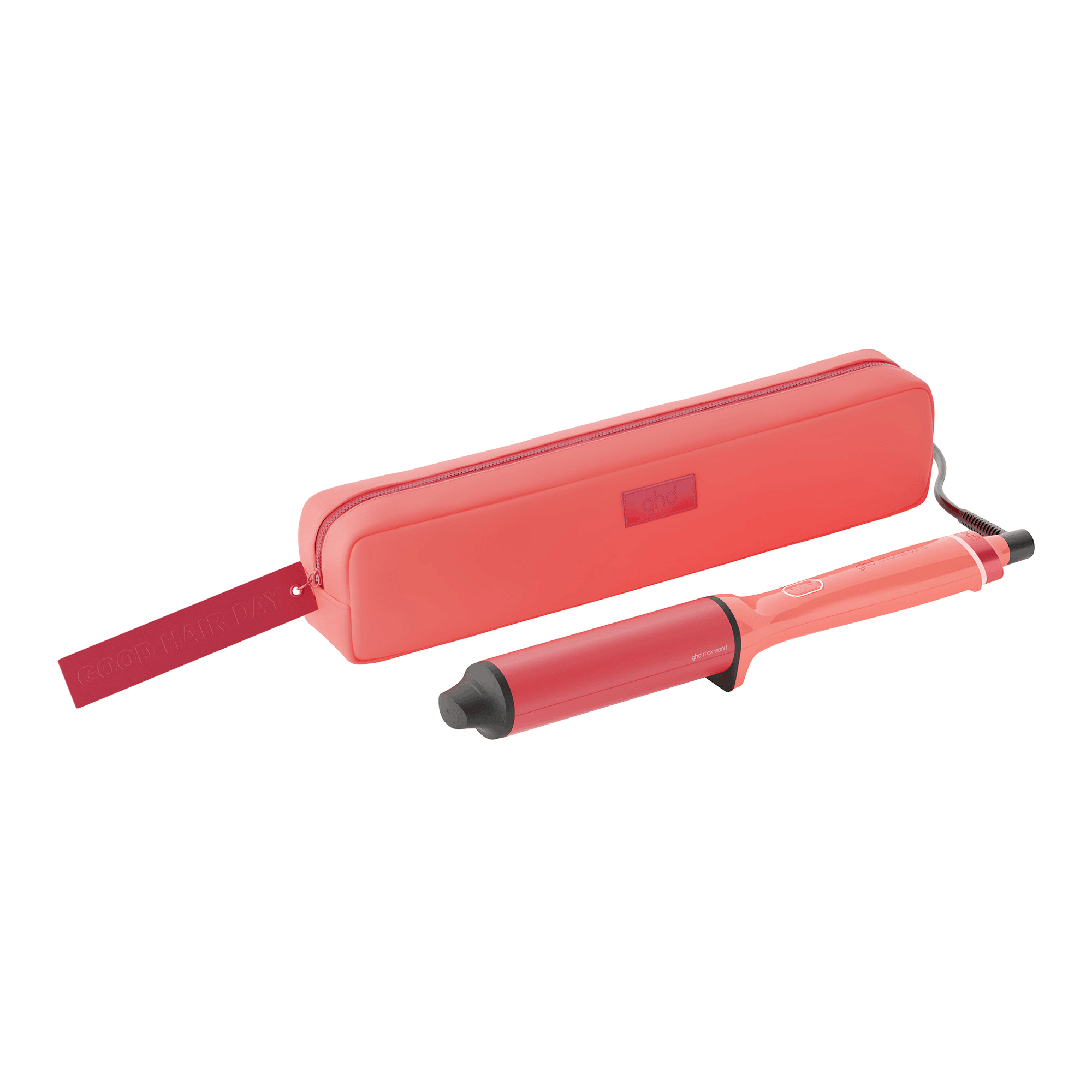 GHD Chronos Curve Max Curling Wand in Candy Coral
