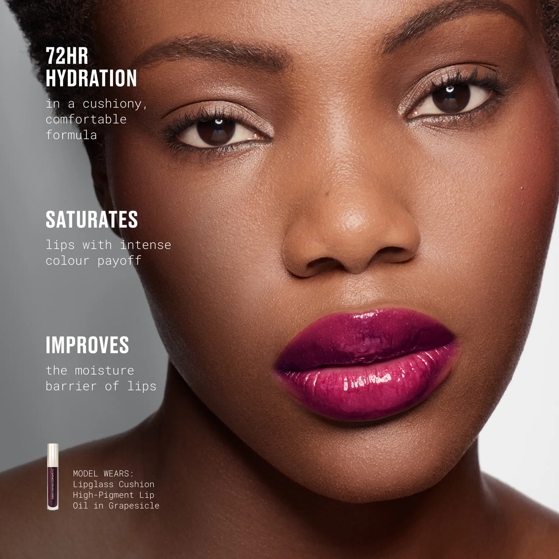 M.A.C Cosmetics Lipglass Cushion High-Pigment Oil