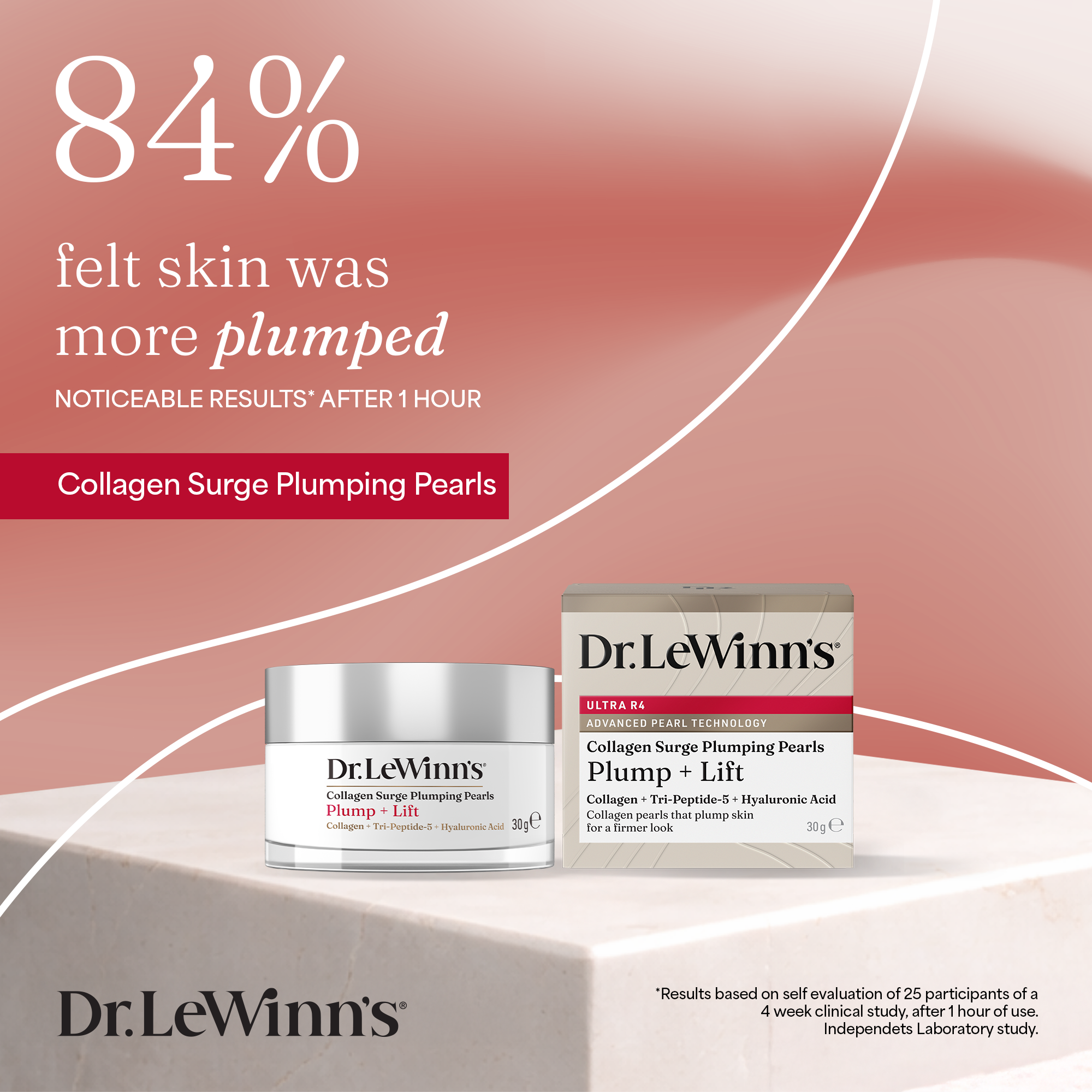 Dr Lewinn's Plump + Lift Collagen Surge Plumping Pearls 30g
