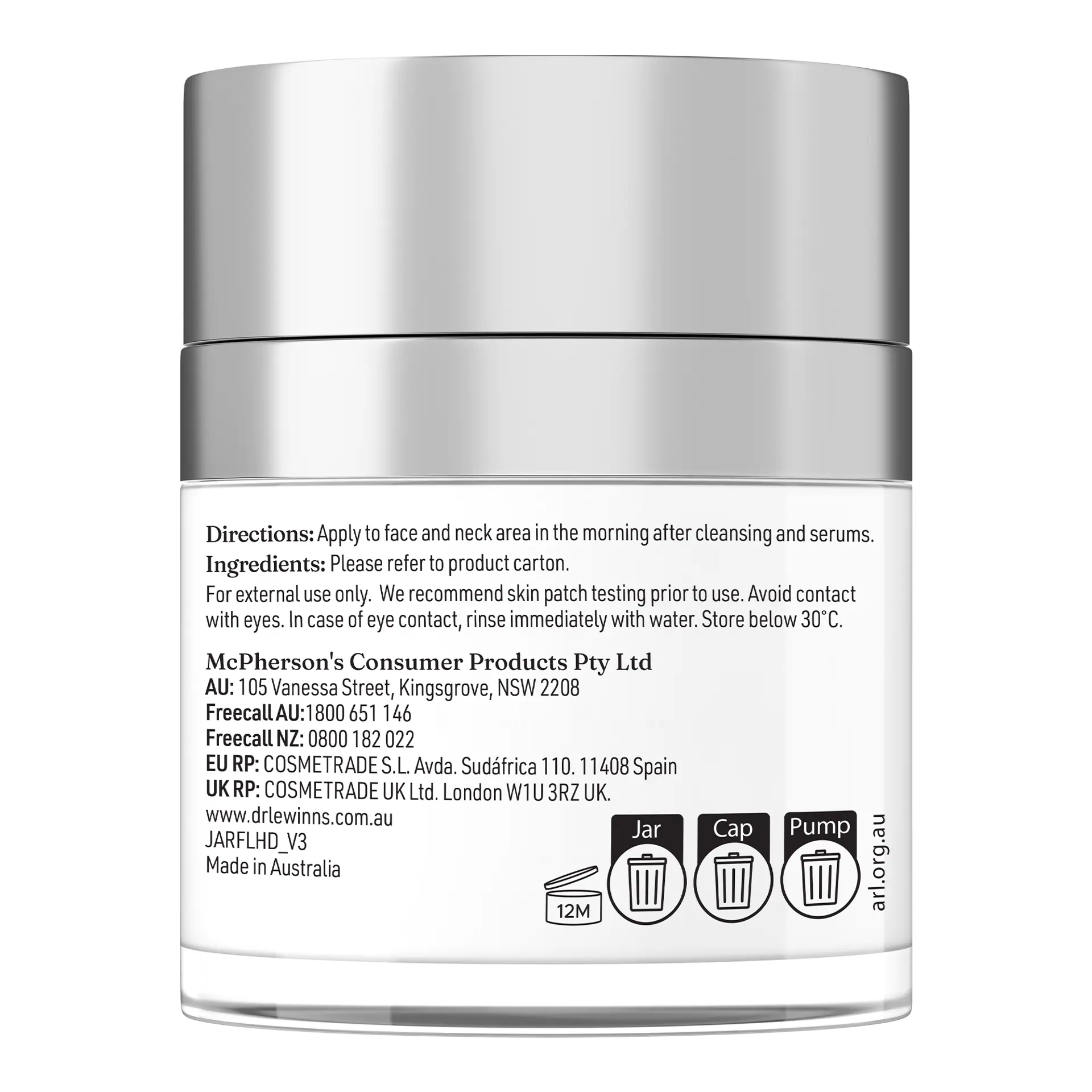 Dr Lewinn's Line Smoothing Complex Hydrating Day Cream 30G