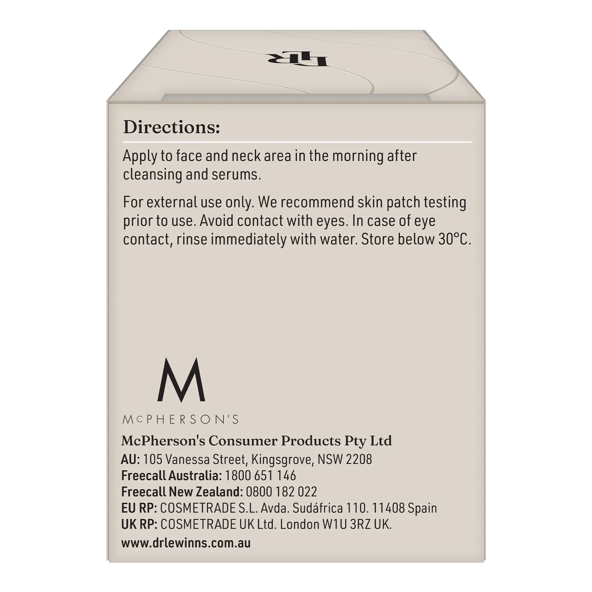 Dr Lewinn's Line Smoothing Complex Hydrating Day Cream 30G