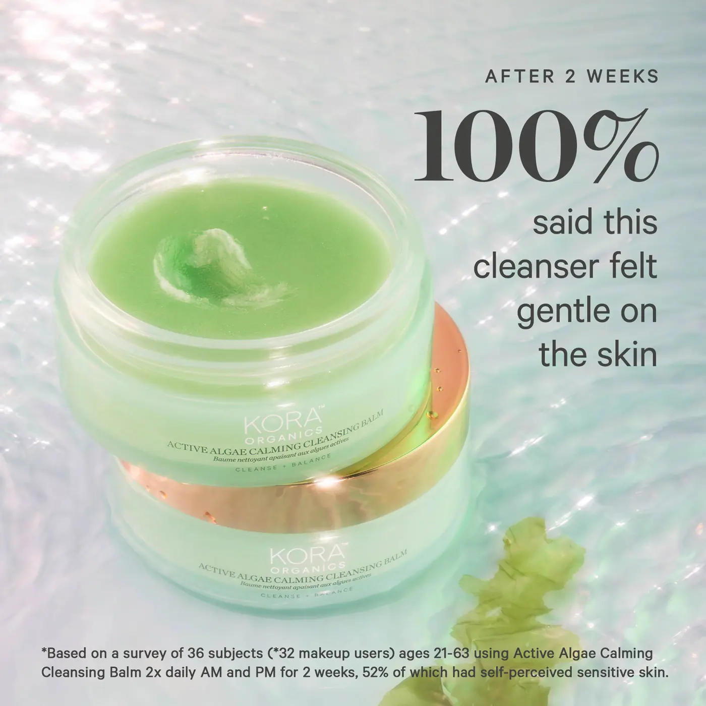 Kora Organics Active Algae Calming Cleansing Balm 100ml