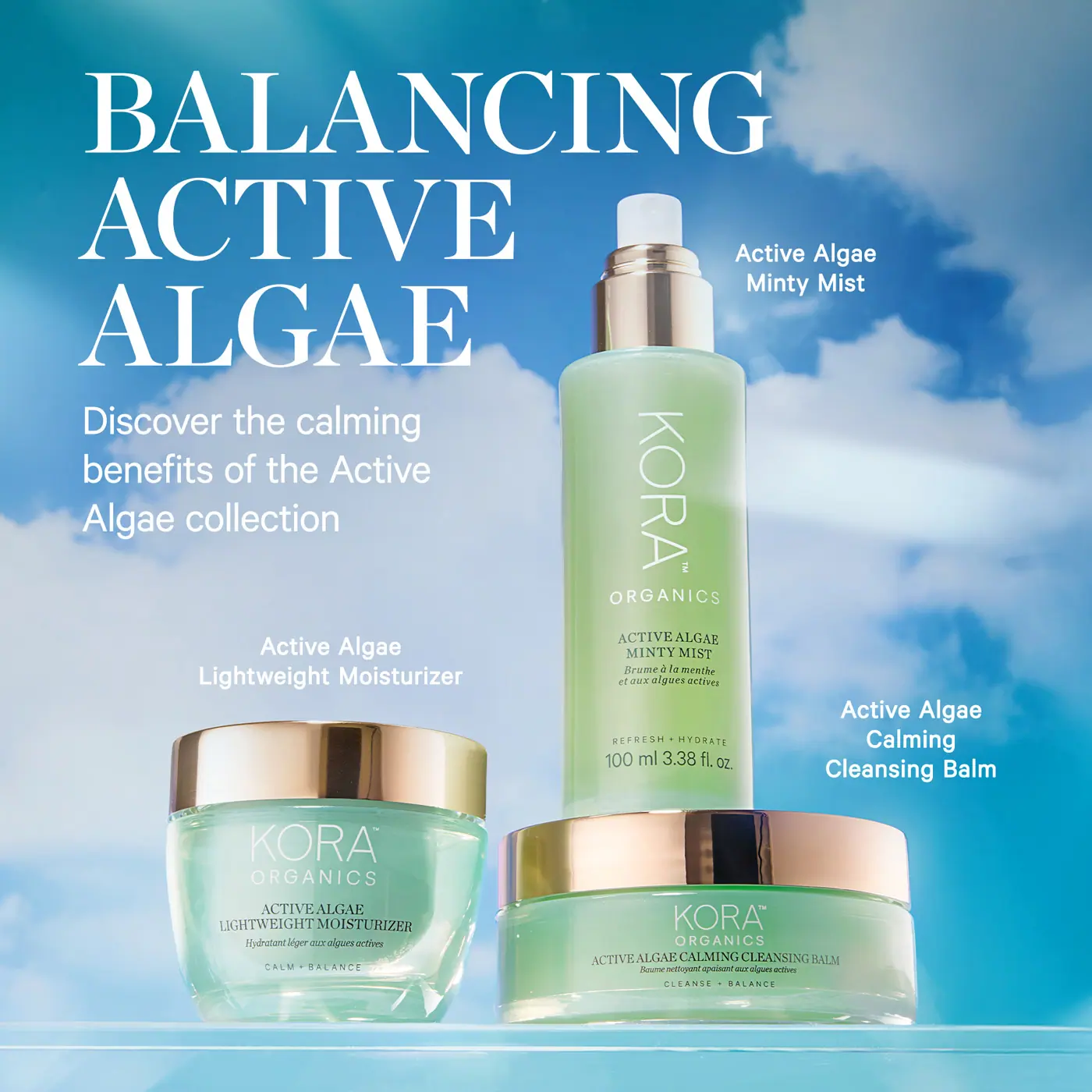 Kora Organics Active Algae Calming Cleansing Balm 100ml