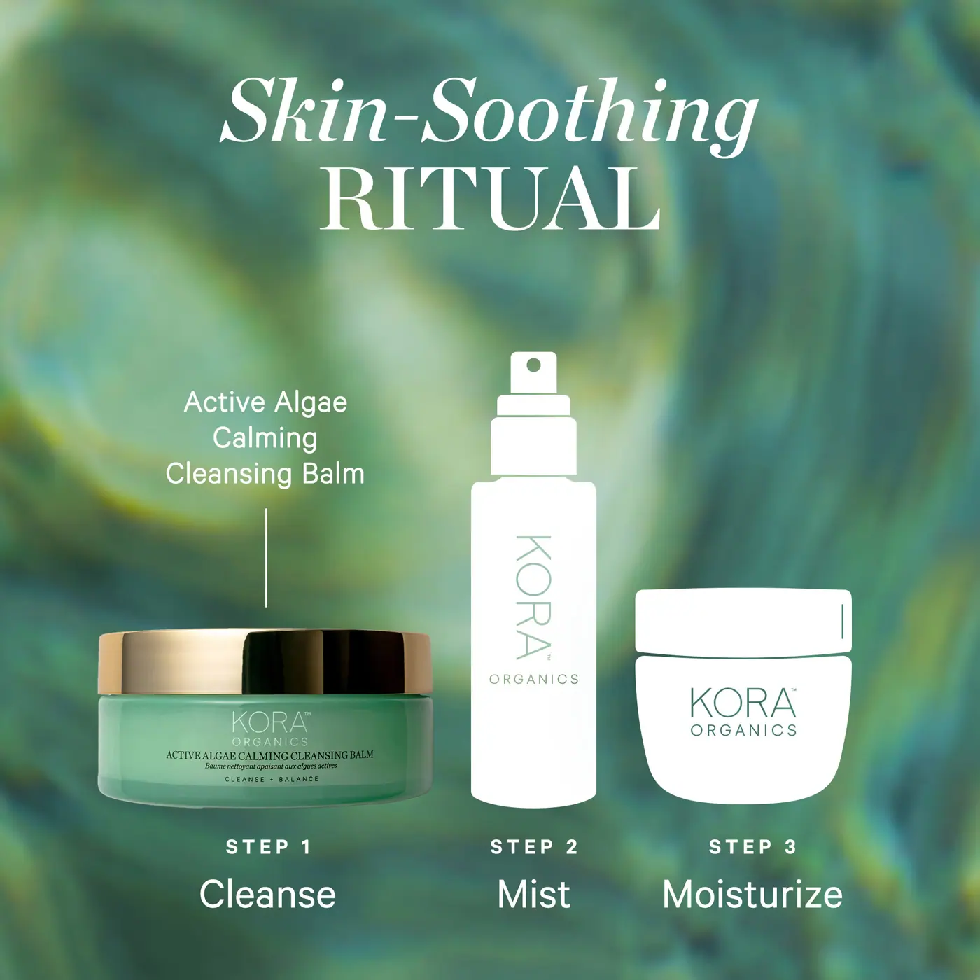 Kora Organics Active Algae Calming Cleansing Balm 100ml