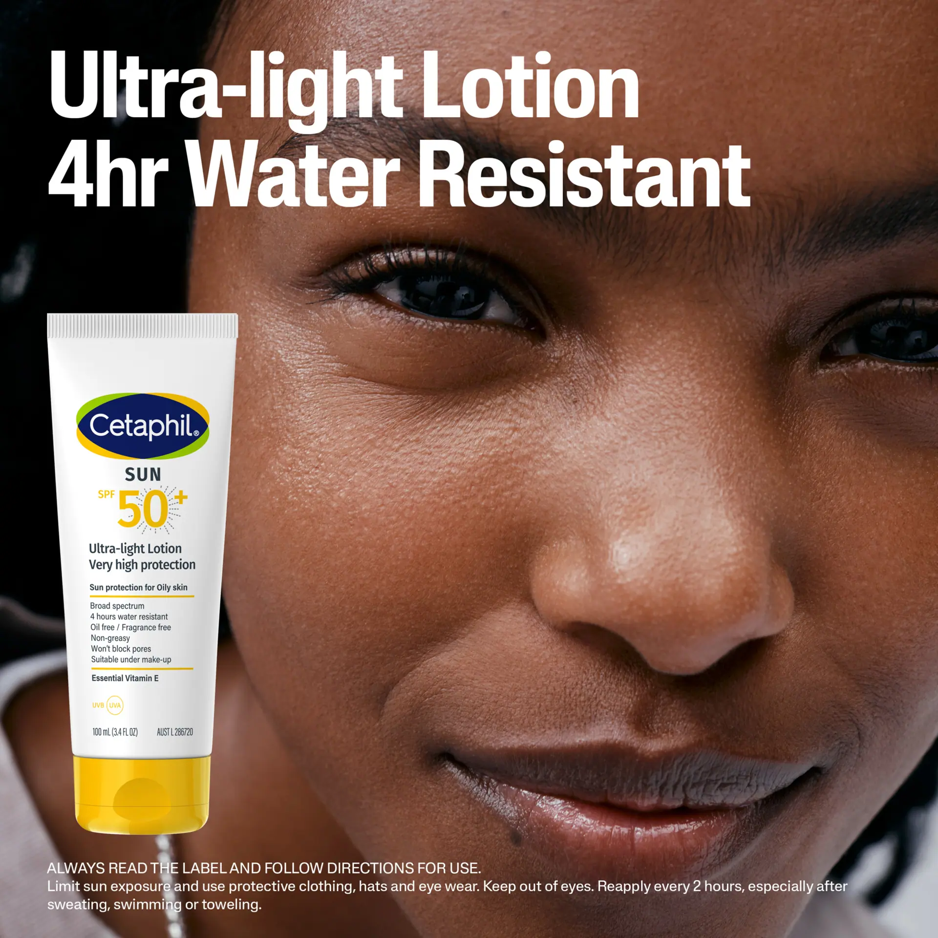 Cetaphil Sun Ultra-Light Lotion SPF 50+ 100mL, Sunscreen