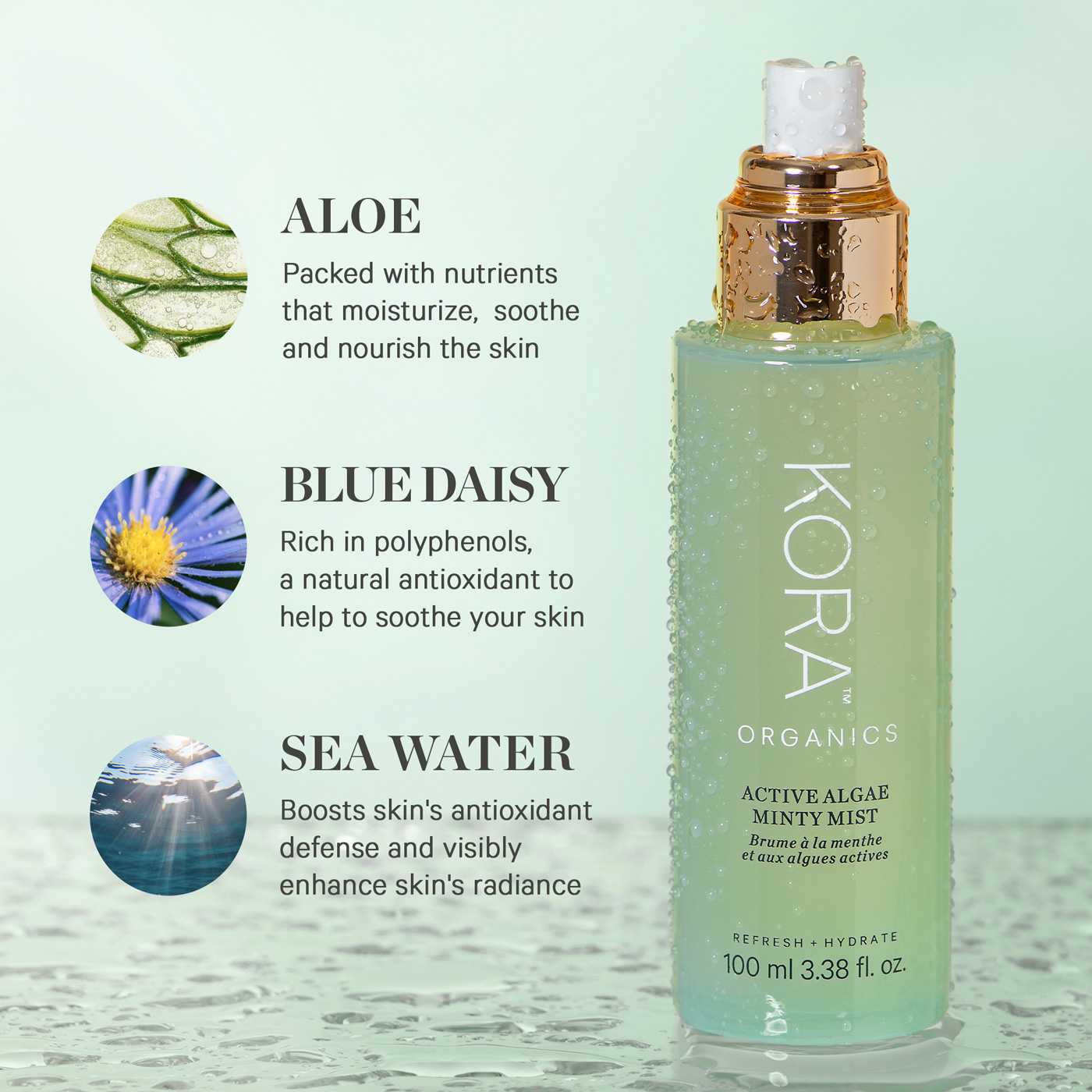 KORA Organics Active Algae Minty Mist