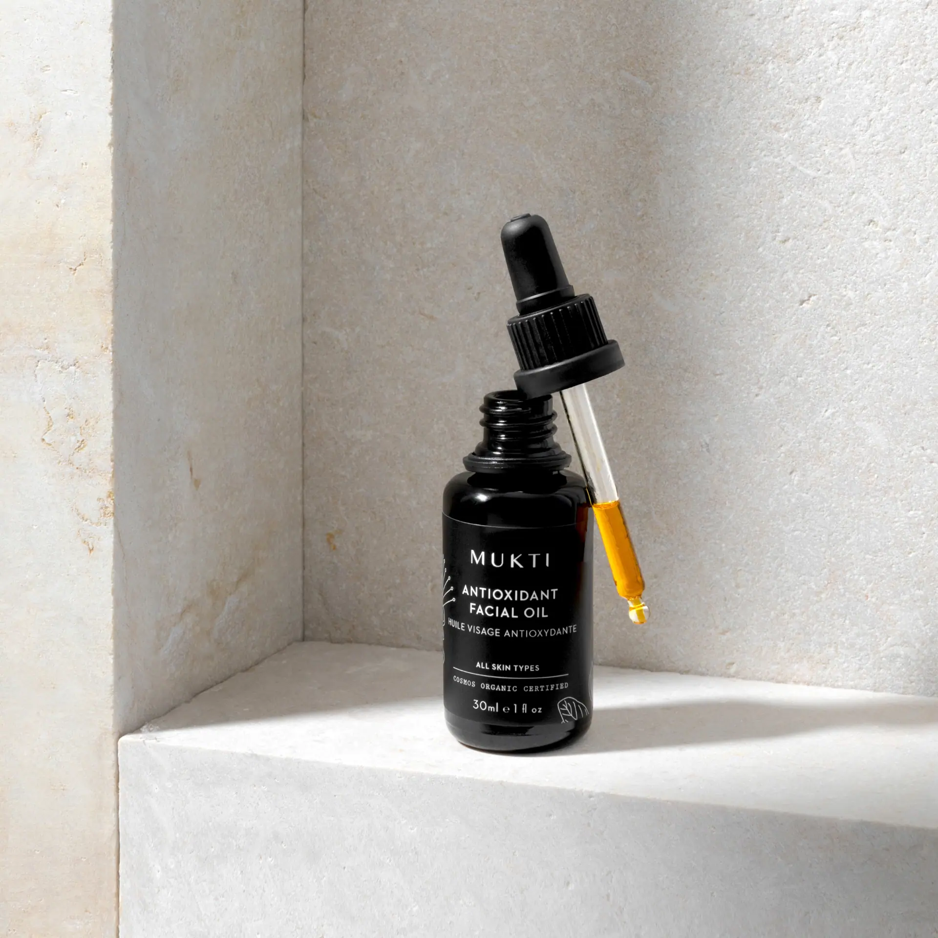 Mukti Organics Antioxidant Facial Oil Omega 3 6 9 - 30ML
