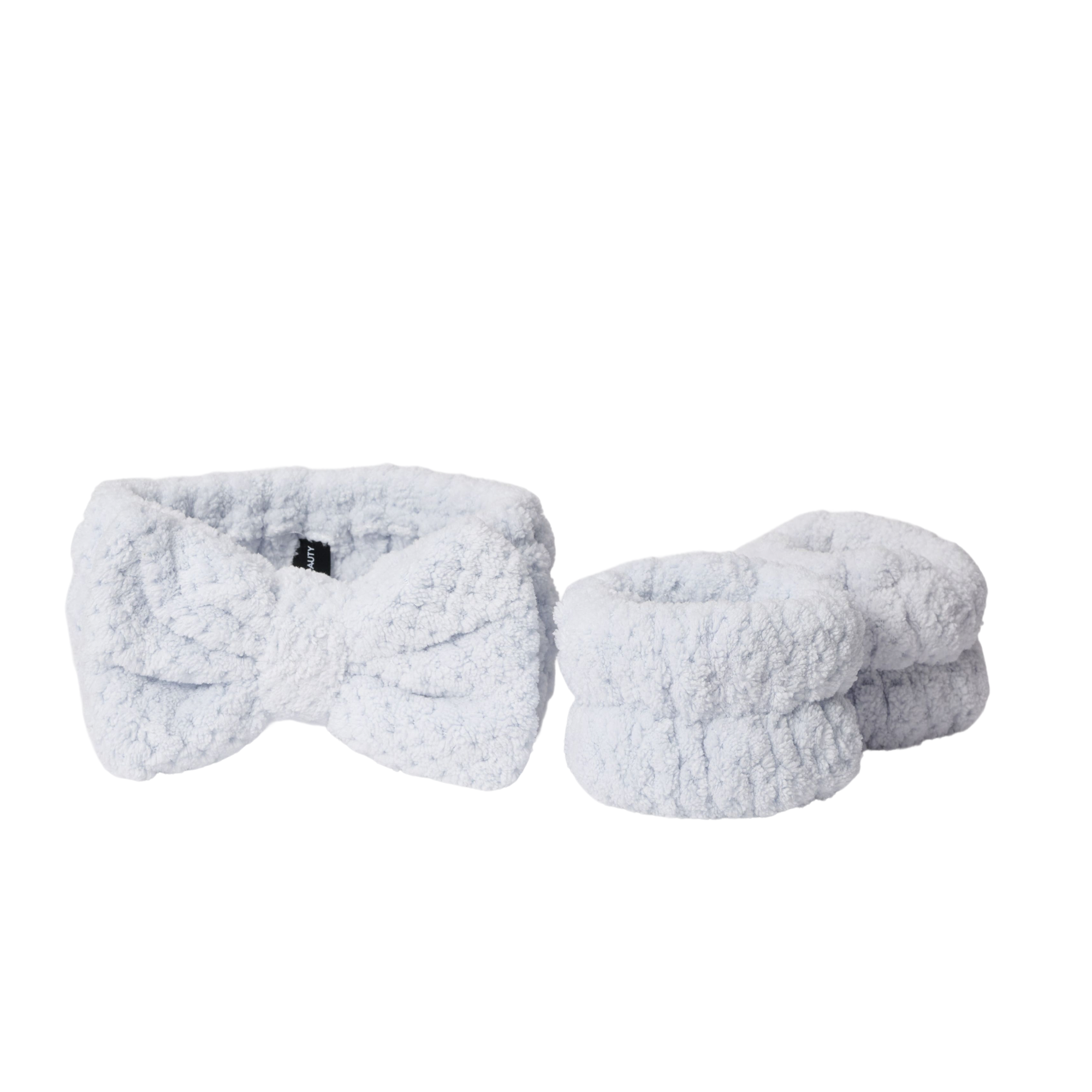 Adore Beauty Makeup Headband + Cleansing Wristband Kit - Blue LIMITED EDITION