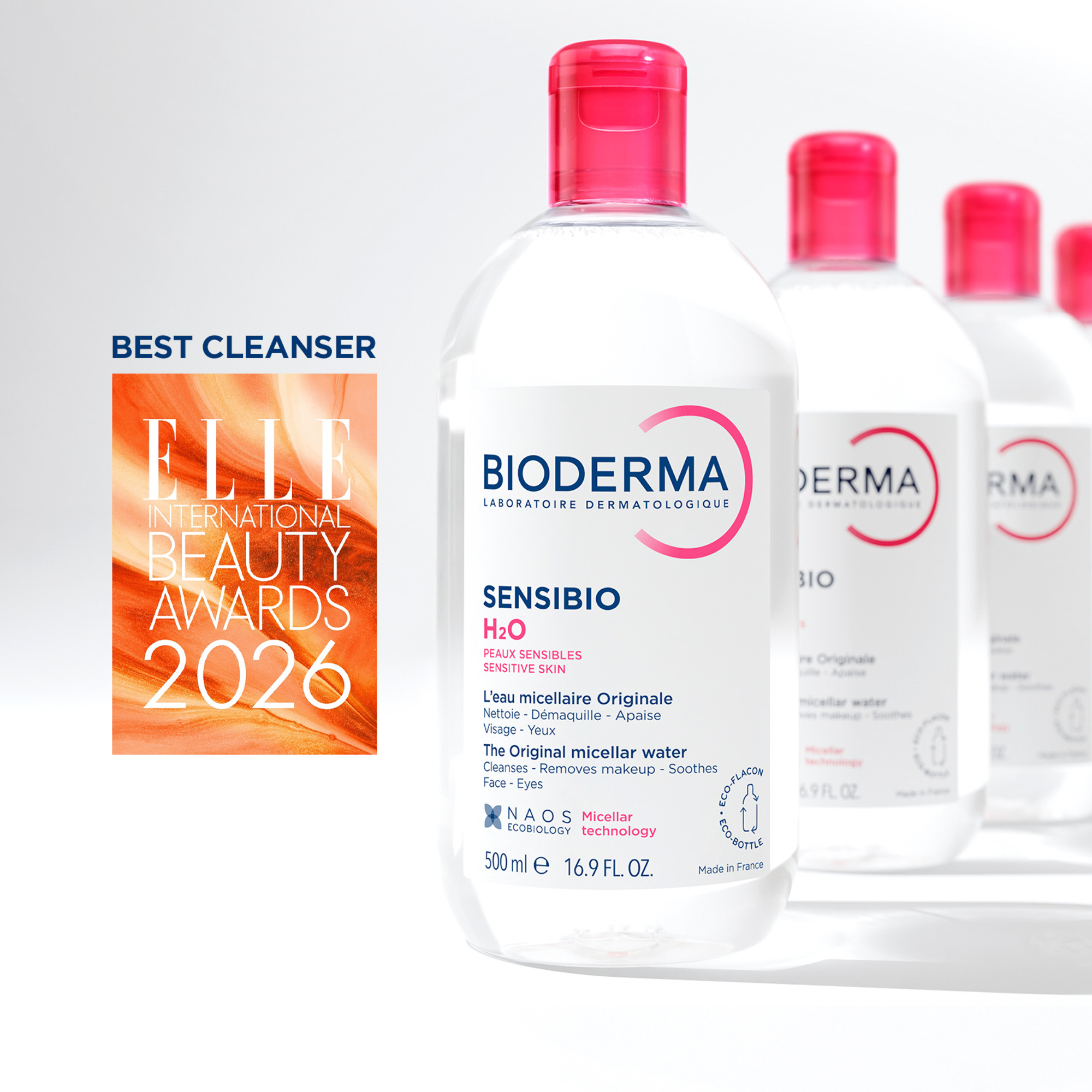 Bioderma Sensibio H2O Soothing Micellar Water Cleanser 500ml