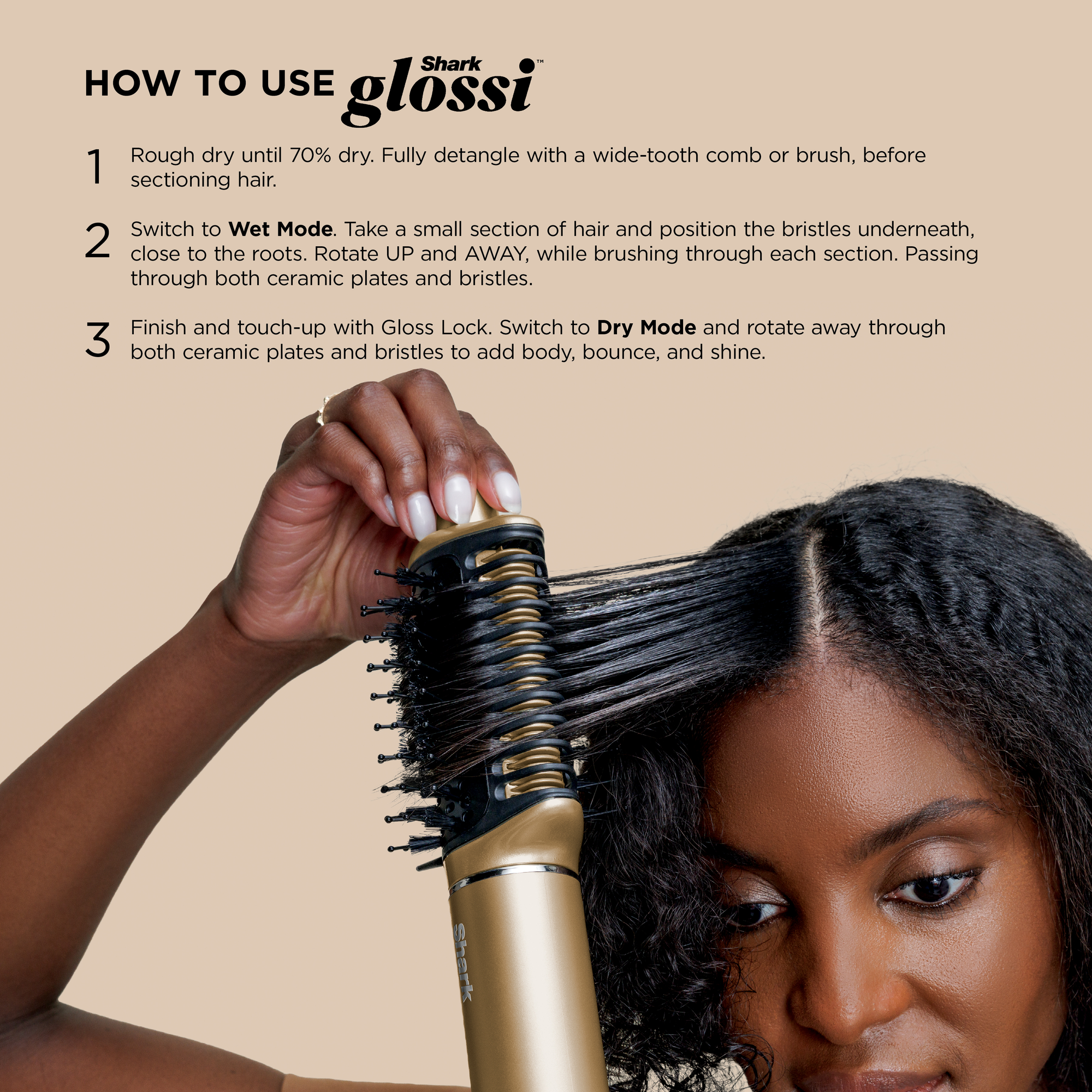 Shark Glam Air Styling & Drying System - Soft Gold