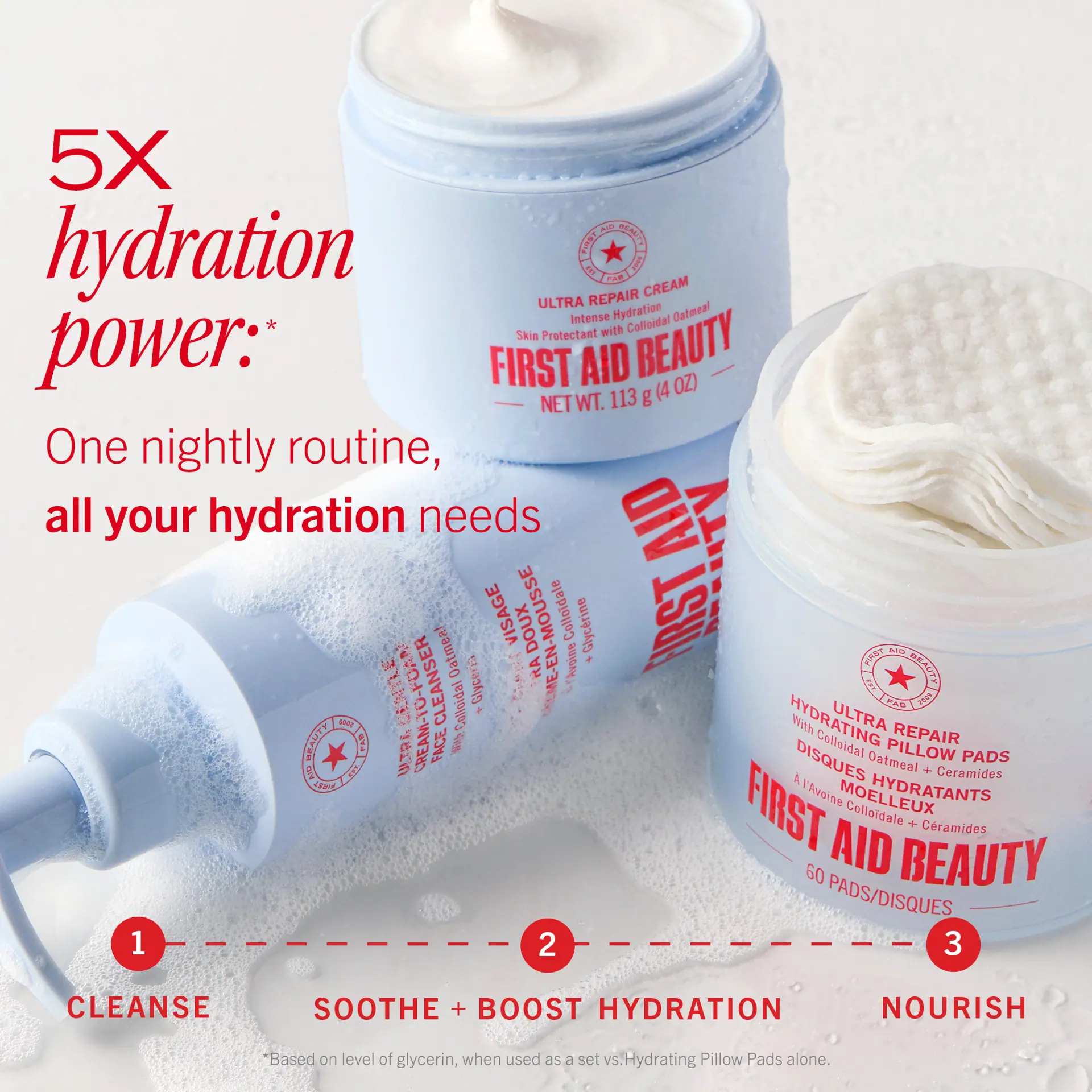 First Aid Beauty Ultra Gentle Cream-to-Foam Cleanser 59ml