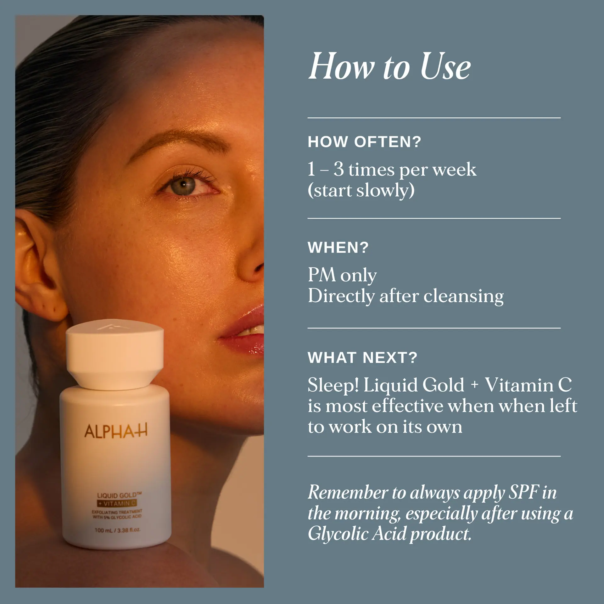 Alpha-H Liquid Gold Exfoliating Treatment with Vitamin C 100ml