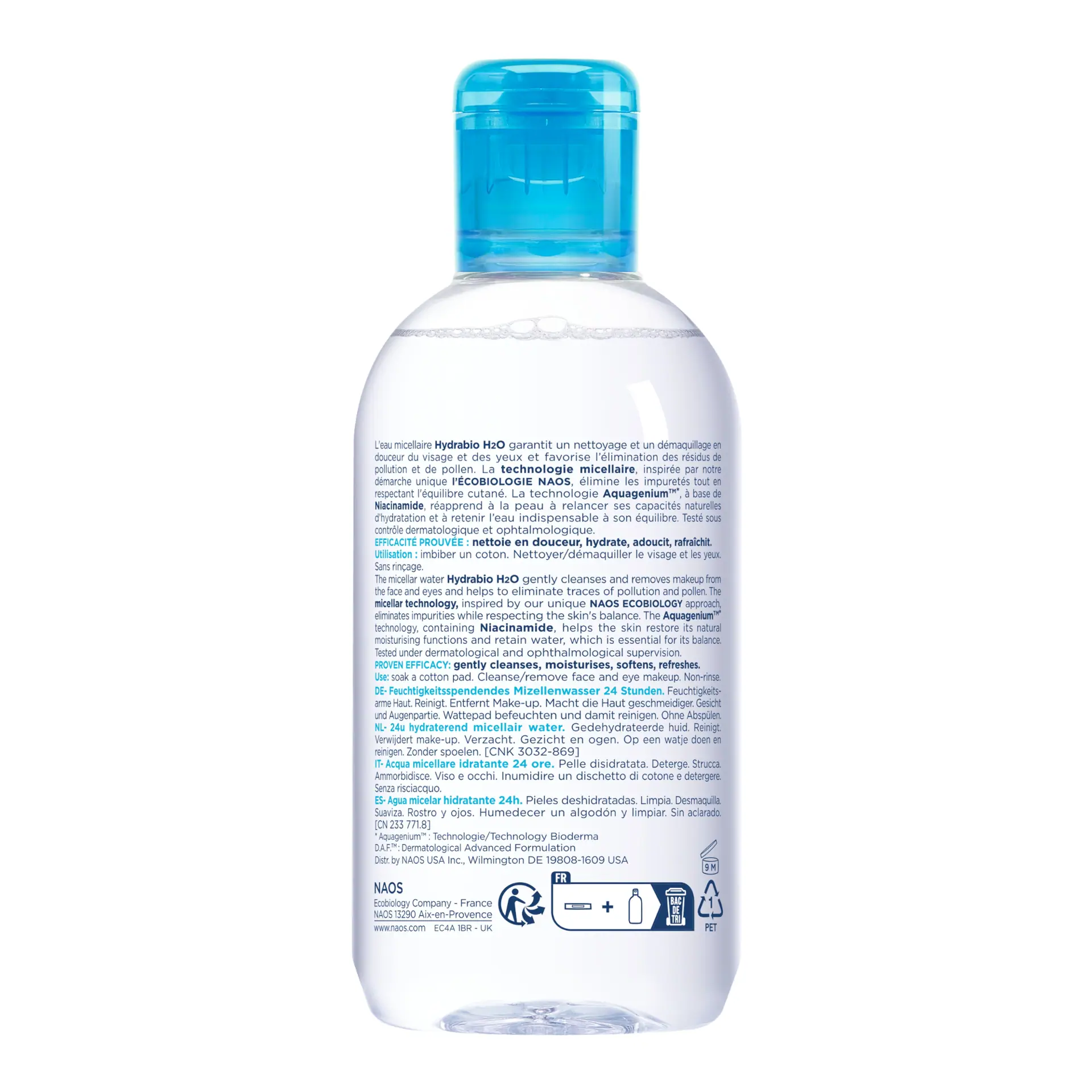 Bioderma Hydrabio H2O Hydrating Micellar Water Cleanser 250ml