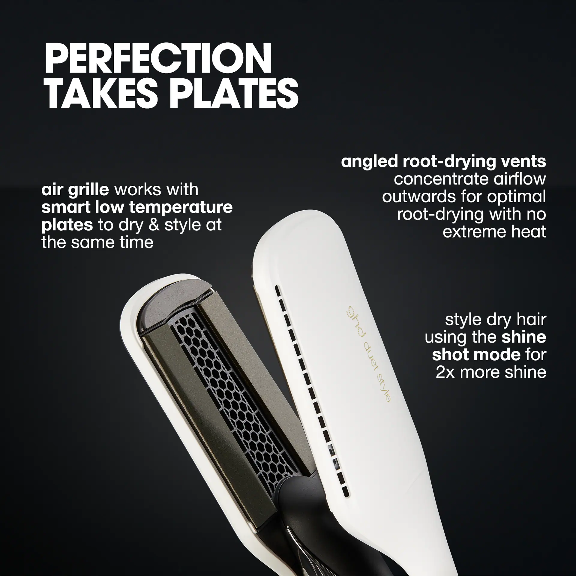 GHD Duet Style 2-In-1 Dryer And Straightener In White