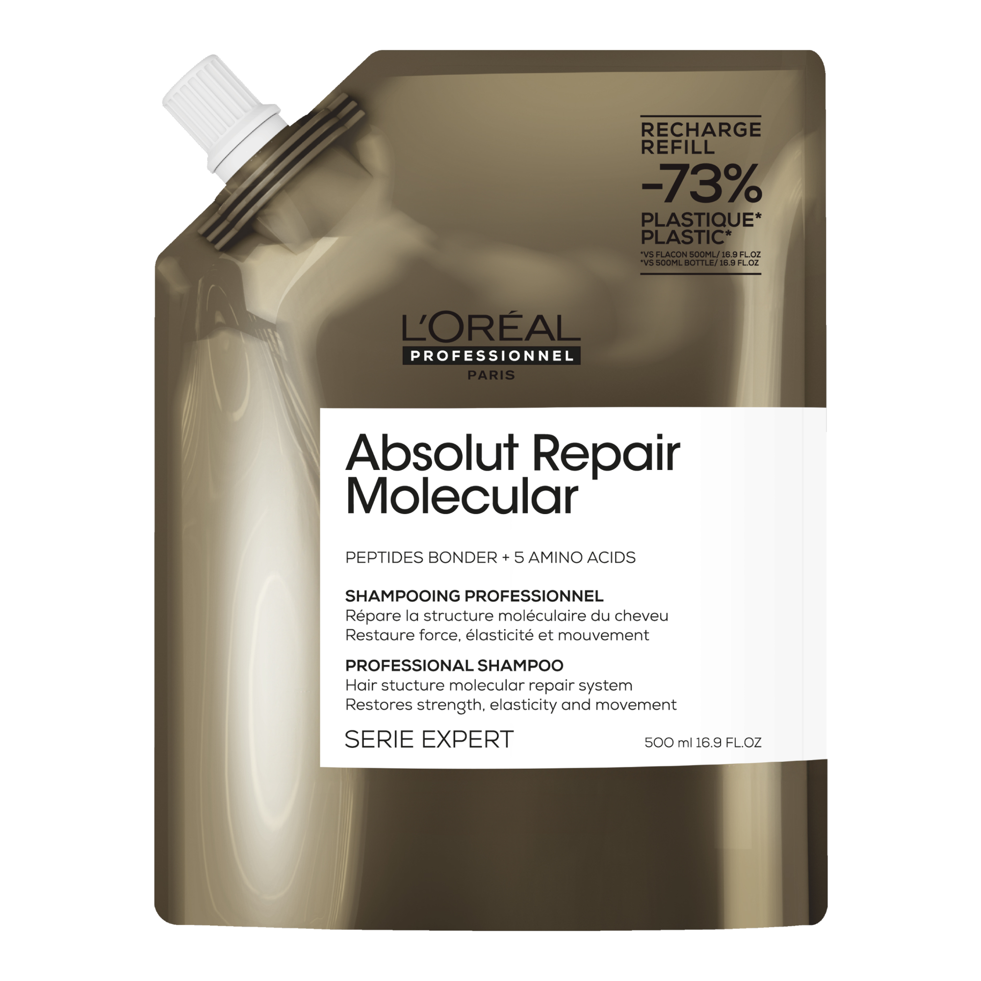 L'OrAal Professionnel Absolut Repair Molecular Shampoo Refill Pouch 500ML