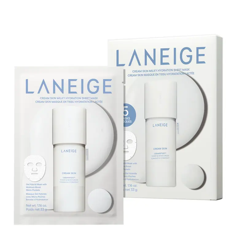Laneige Cream Skin Milky Hydration Sheet Mask 5 Sheets
