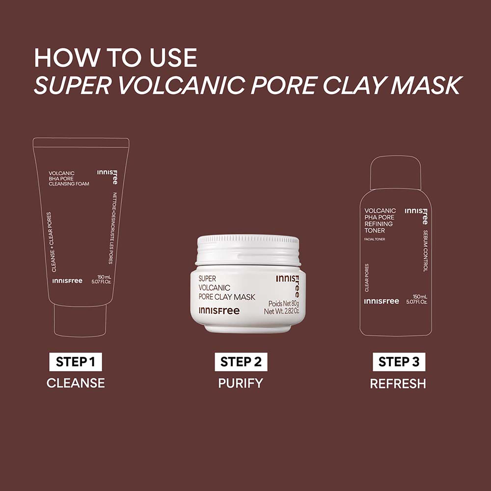 INNISFREE Super Volcanic Pore Clay Mask 80g