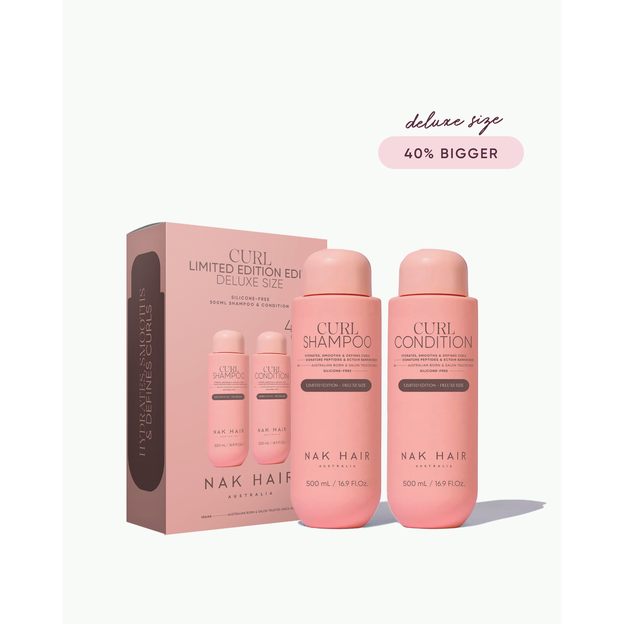 NAK Hair Signature Curl 500ml Duo
