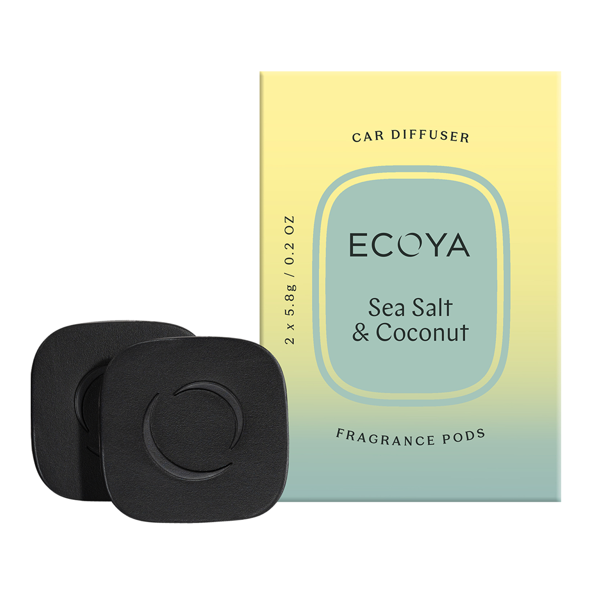 ECOYA Sea Salt & Coconut Car Diffuser Fragrance Pods