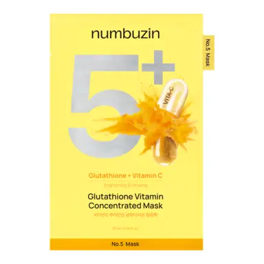 numbuzin No.5+ Glutathione Vitamin Concentrated Mask (5ea)