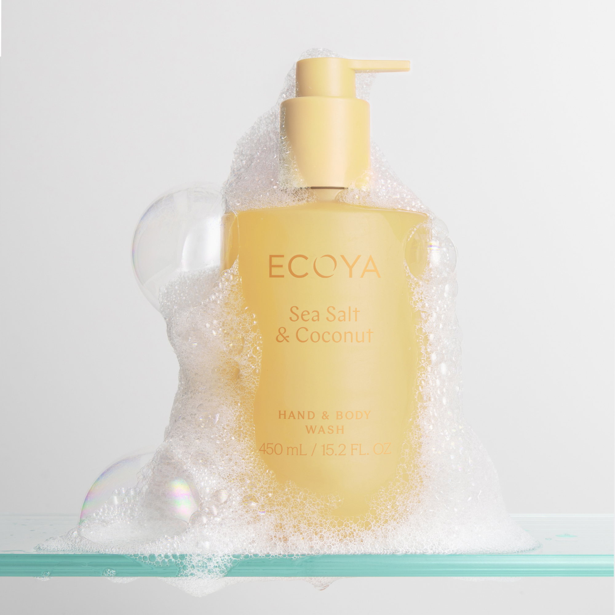 ECOYA Sea Salt & Coconut Hand & Body Wash 450ml