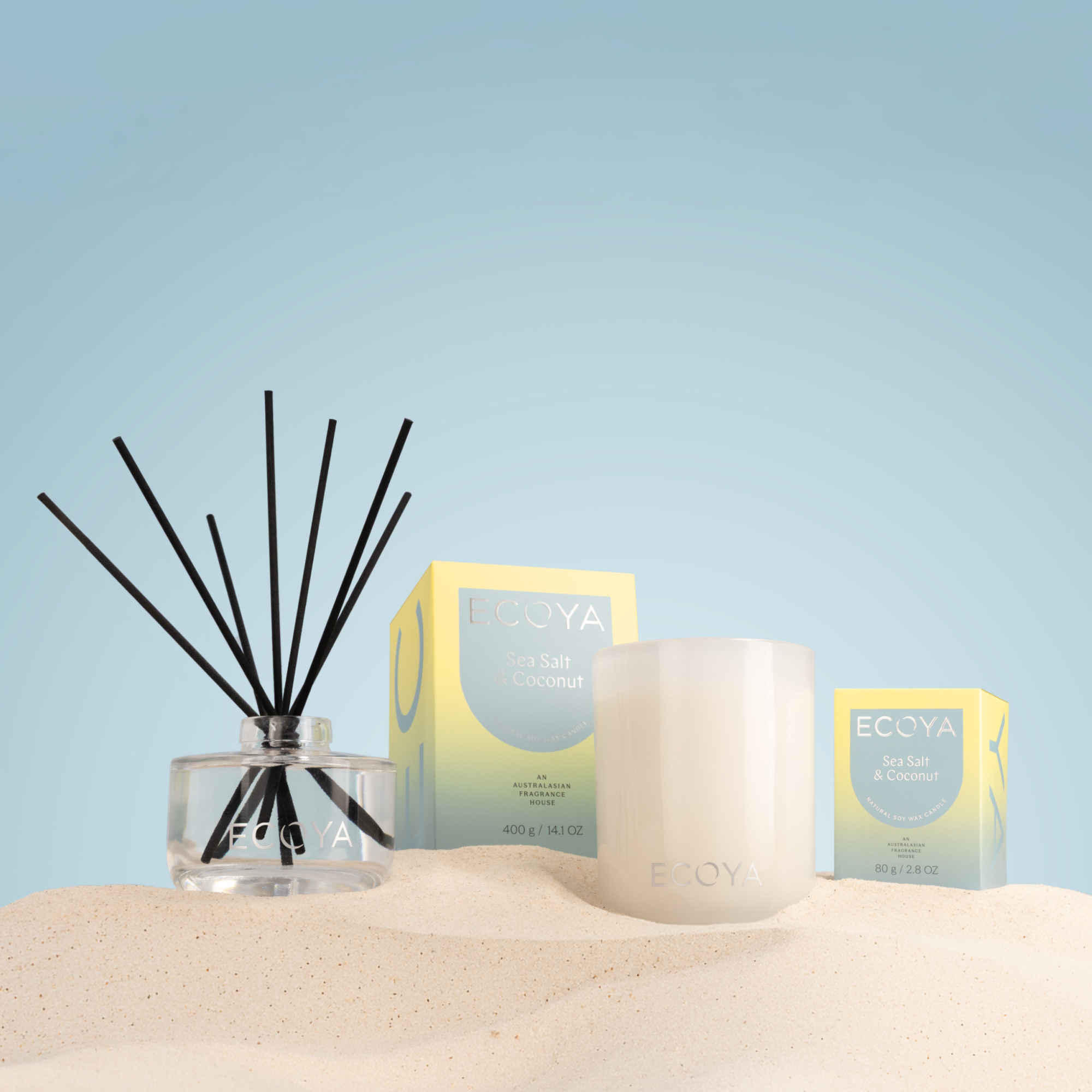 ECOYA Sea Salt & Coconut Madison Candle 400g