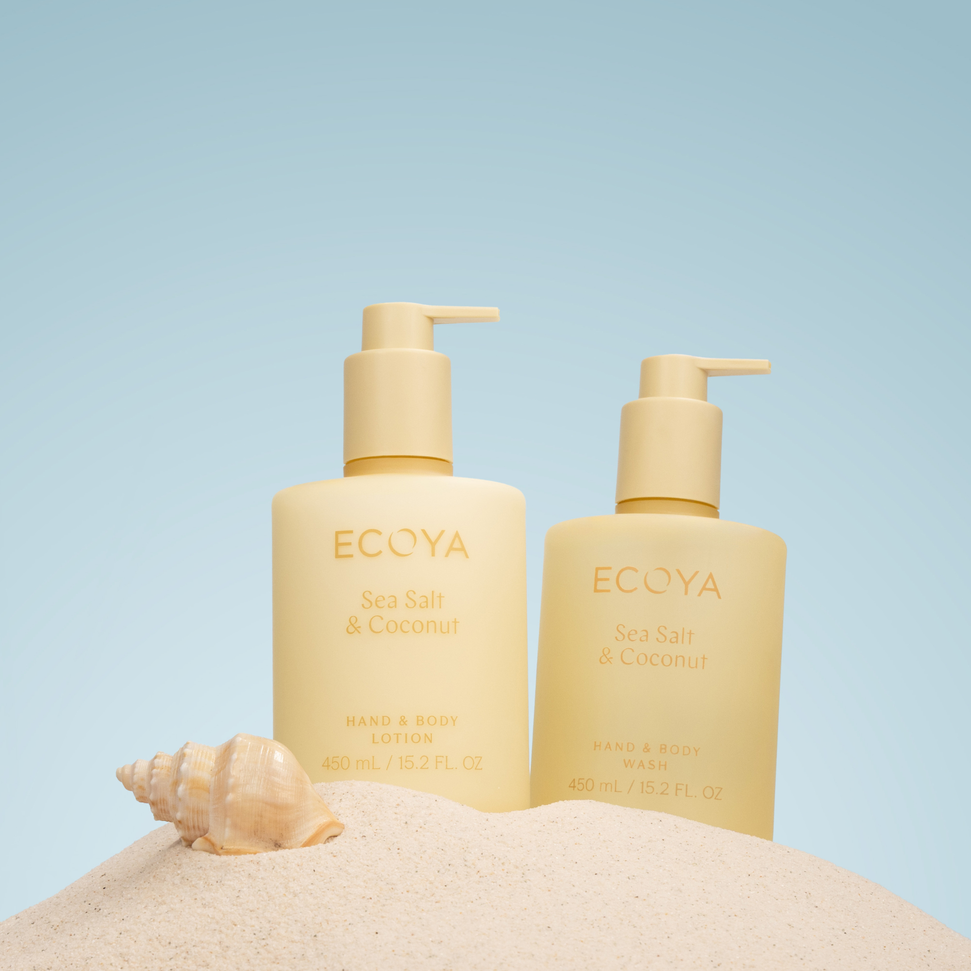 ECOYA Sea Salt & Coconut Hand & Body Lotion 450ml