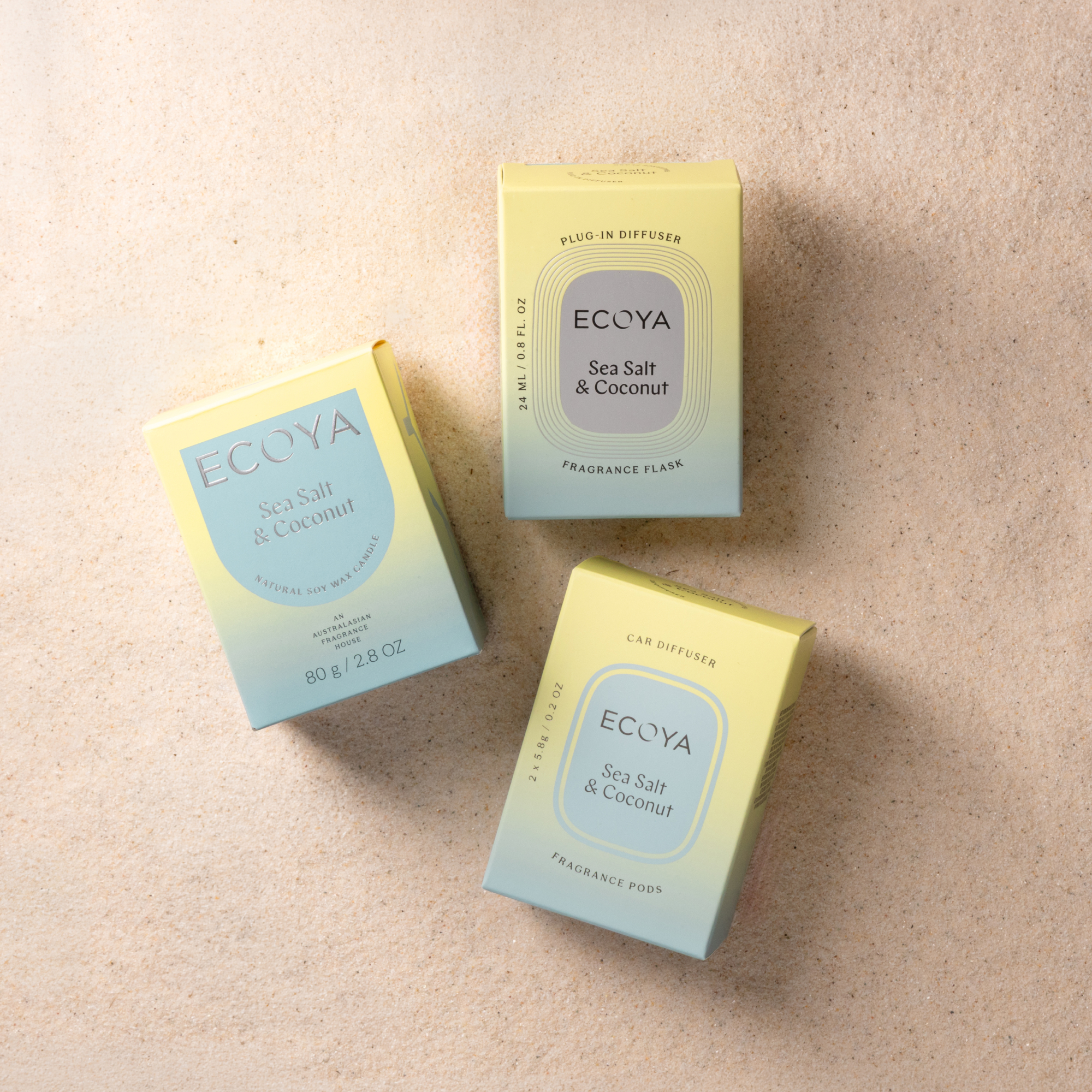 ECOYA Sea Salt & Coconut Mini Madison Candle 80g