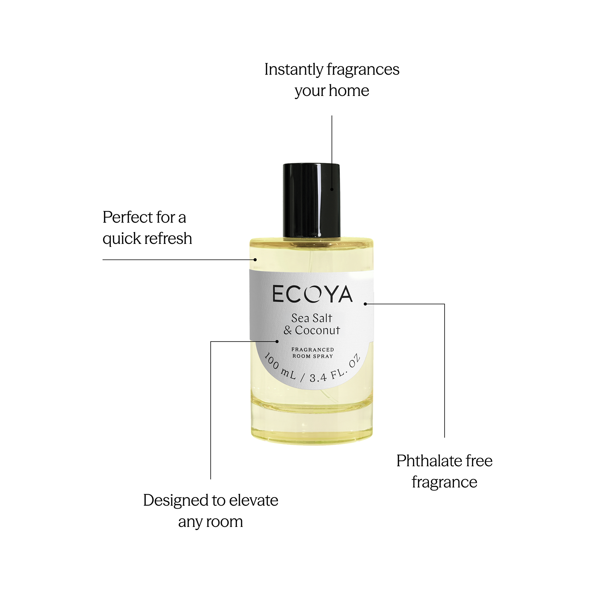 ECOYA Sea Salt & Coconut Room Spray 100ml