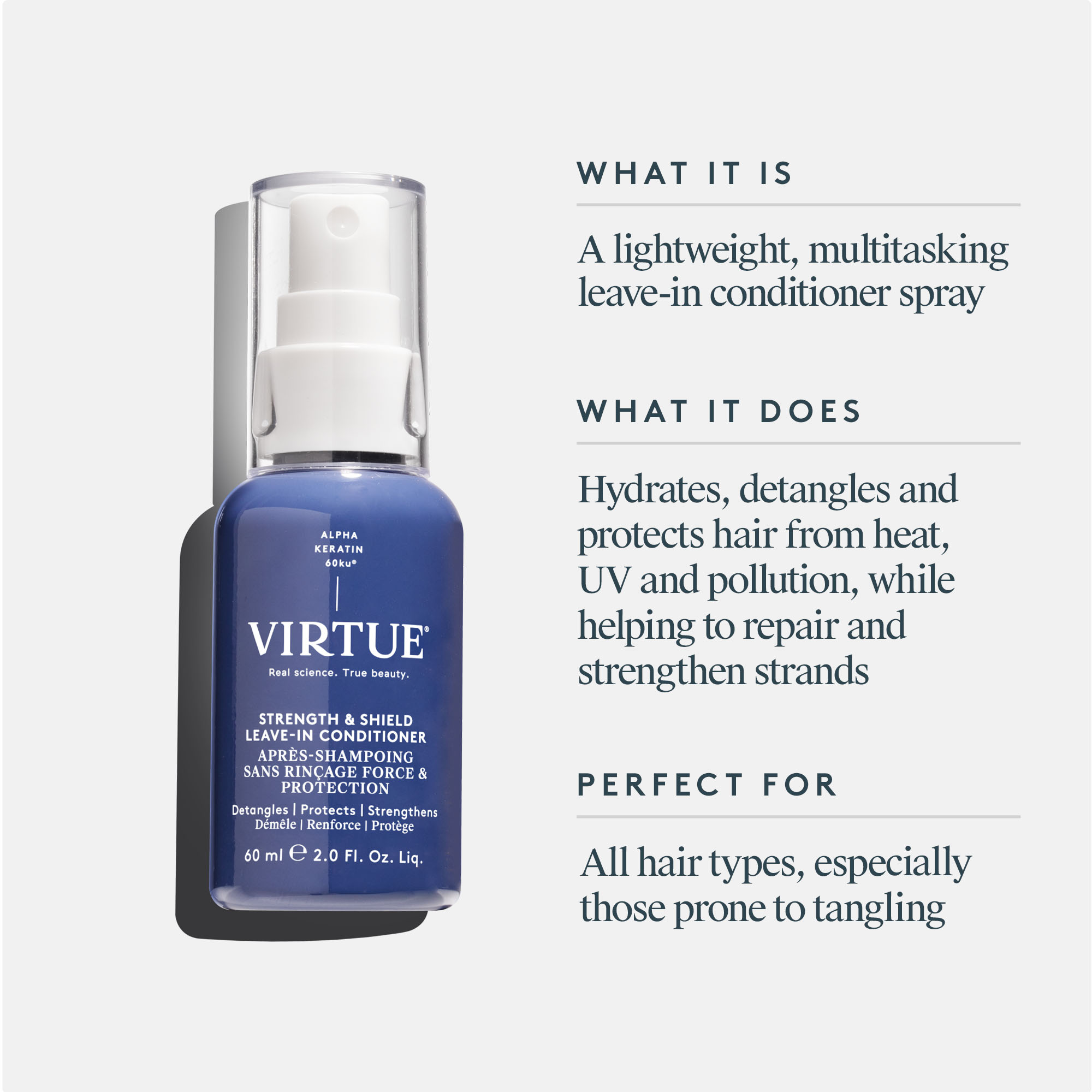 Virtue Strength and Shield Leave In Conditioner 60ml