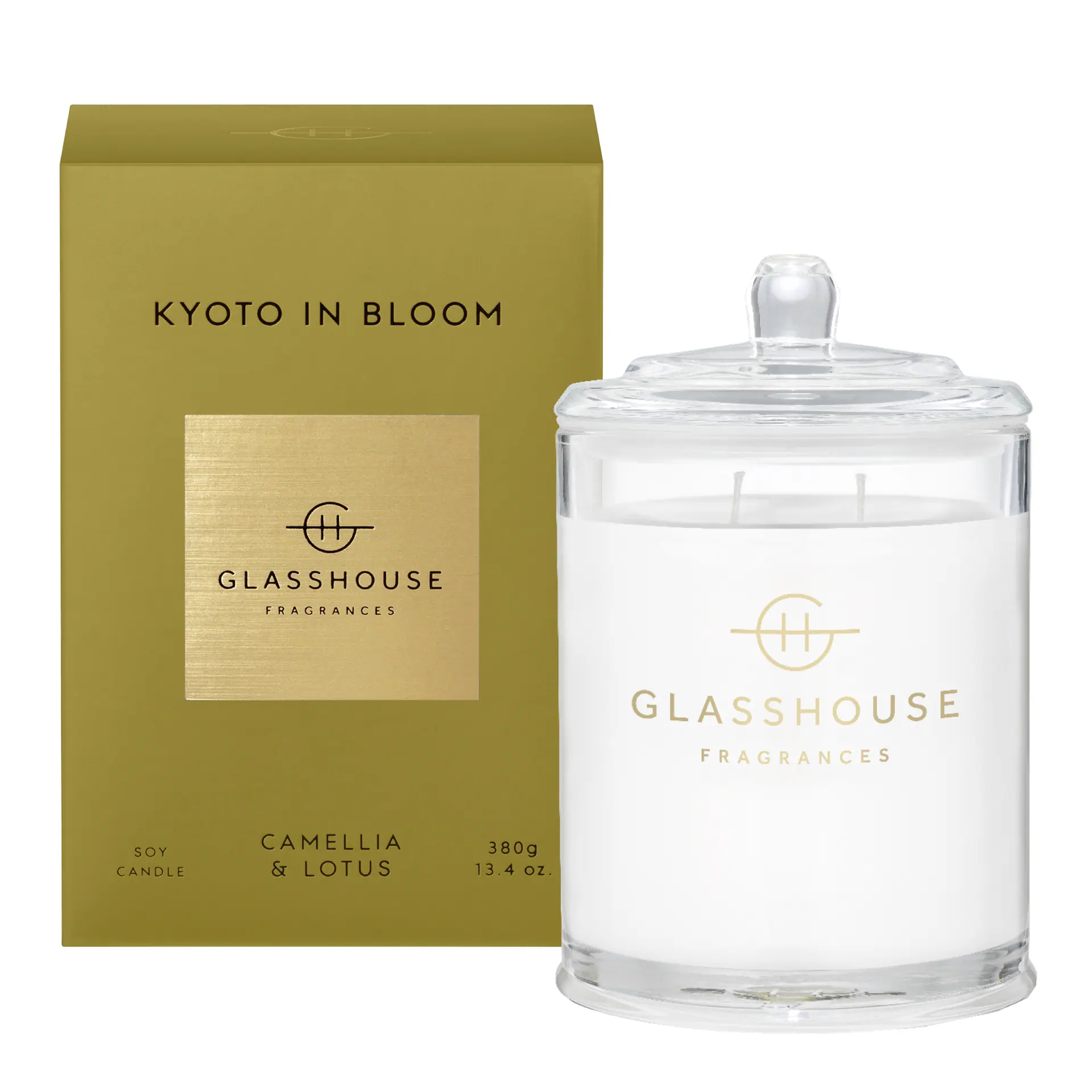 Glasshouse Fragrances KYOTO IN BLOOM 380g Soy Candle